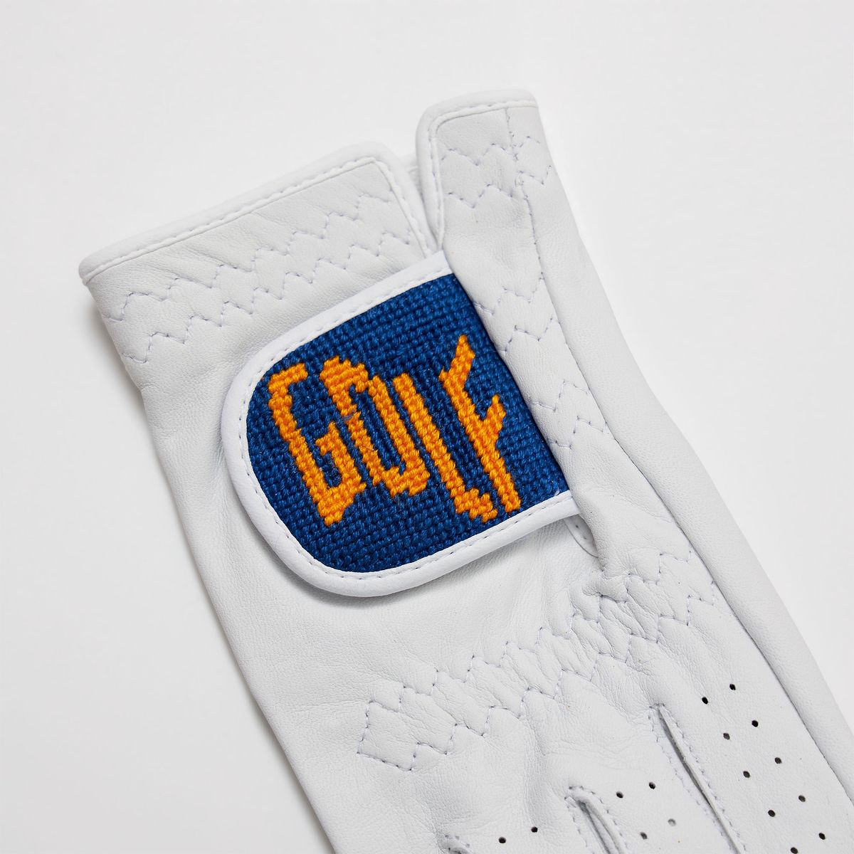 로롱(LOLONG) GOLF NAVY 자수 양피 장갑 (왼손)