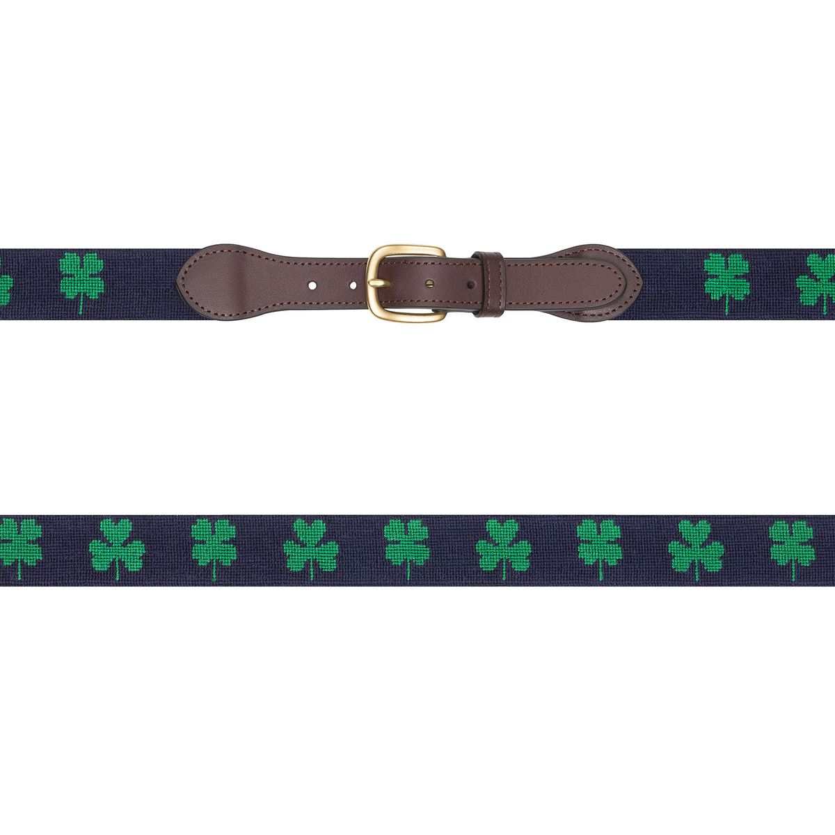로롱(LOLONG) CLOVER 자수 벨트 (남성)