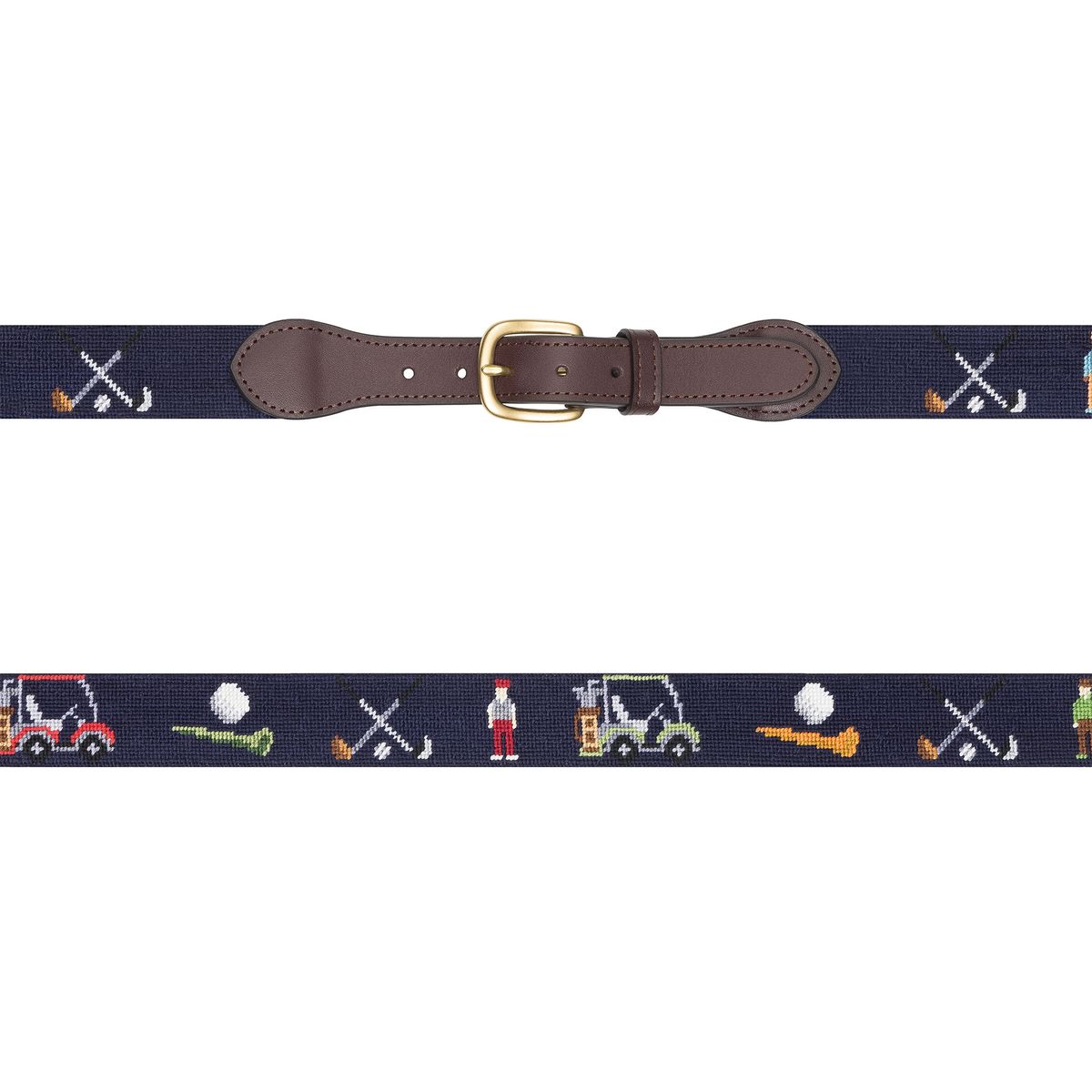 로롱(LOLONG) GOLF ESSENTIALS 자수 벨트 (남성)