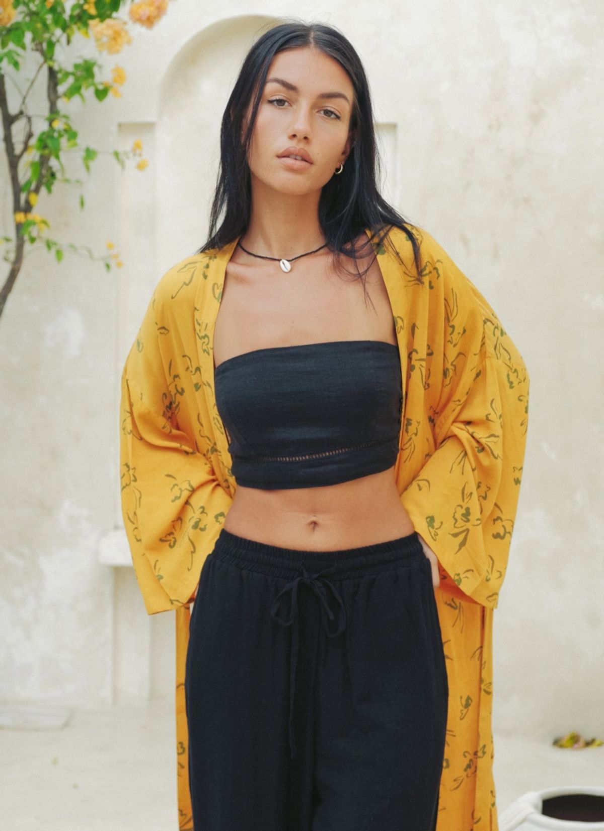 멧앤멜(MATT AND MEL) [Maxi Robe] Genista - Mustard