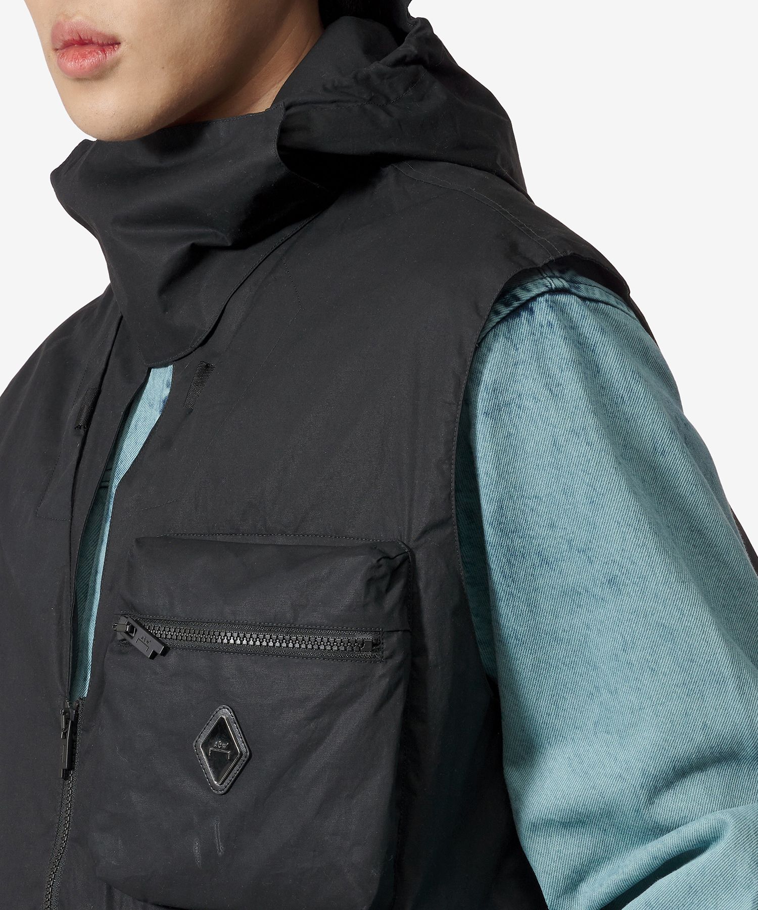 MUSINSA | A COLD WALL Modular Zip-Up Vest - Onyx / ACWMO258ONYX