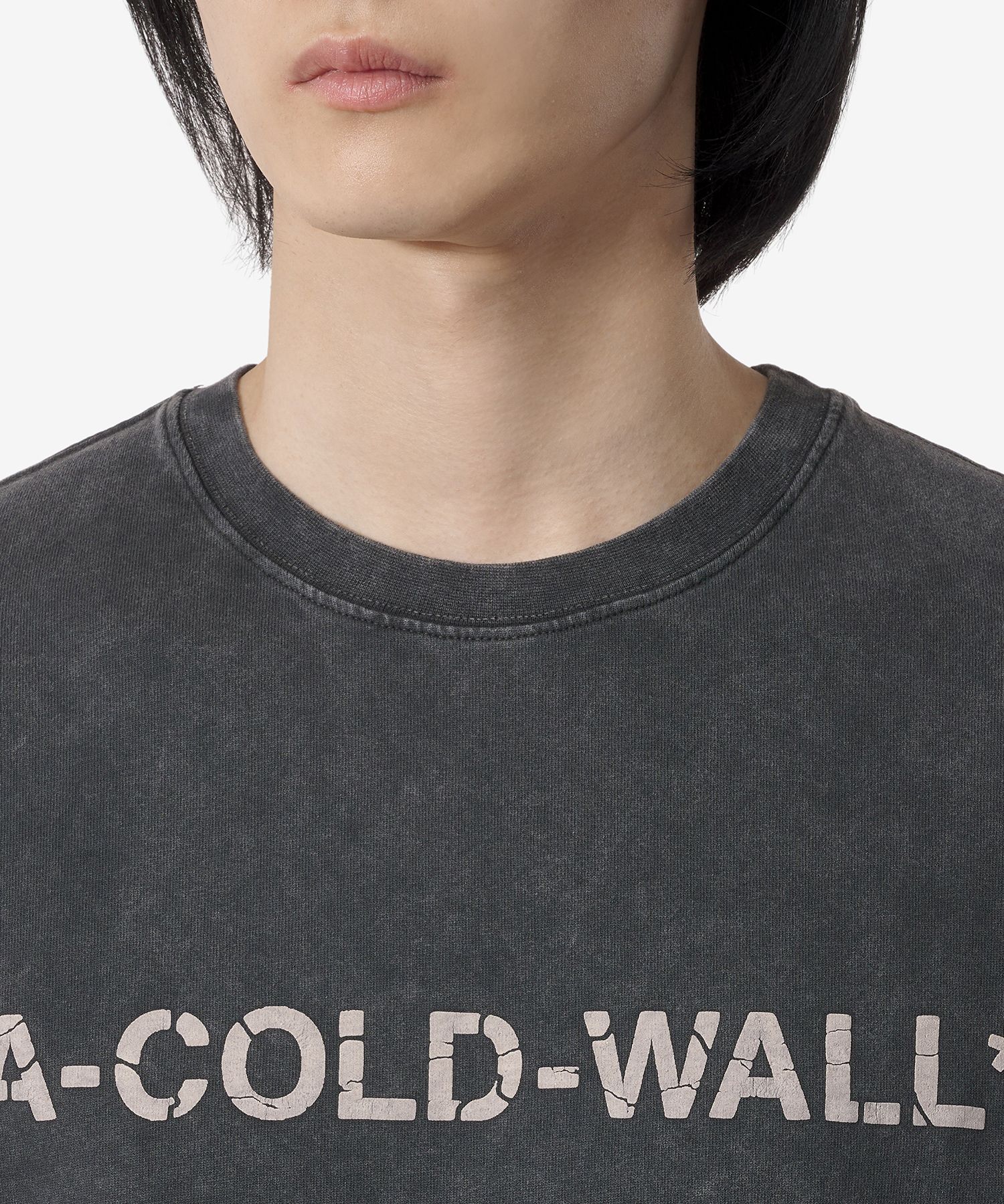 MUSINSA | A COLD WALL Overdye Logo Short Sleeve T-Shirt