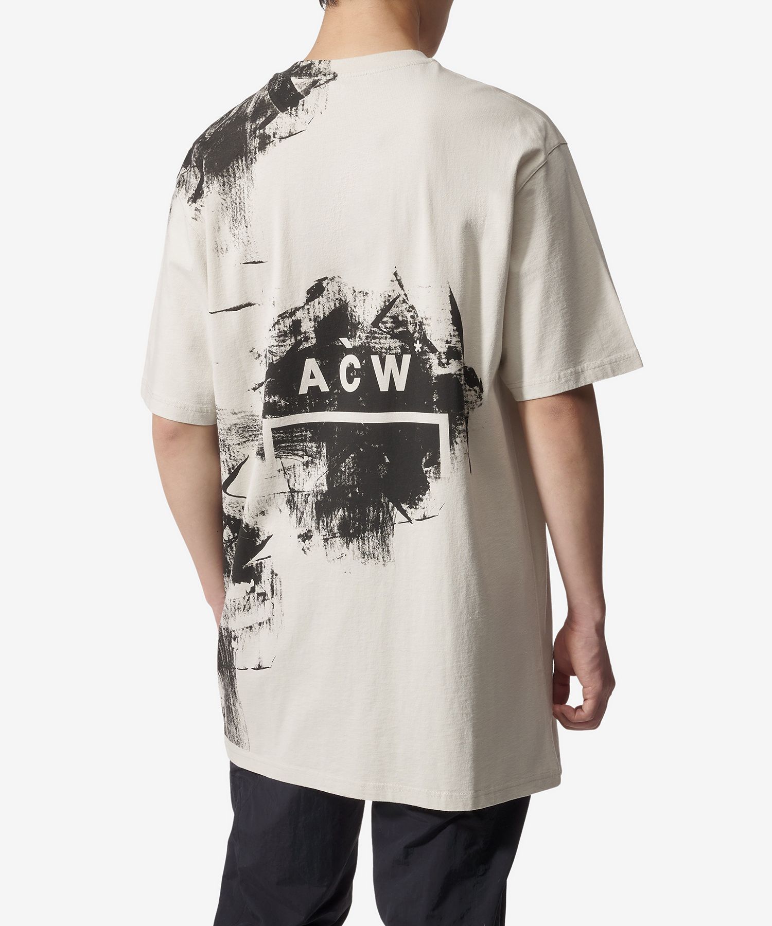 ★A-COLD-WALL★ Brush Stroke Short Sleeve T-Shirt BONE ACWMT MUSINSA | A COLD WALL Brush Stroke Short Sleeve T-Shirt