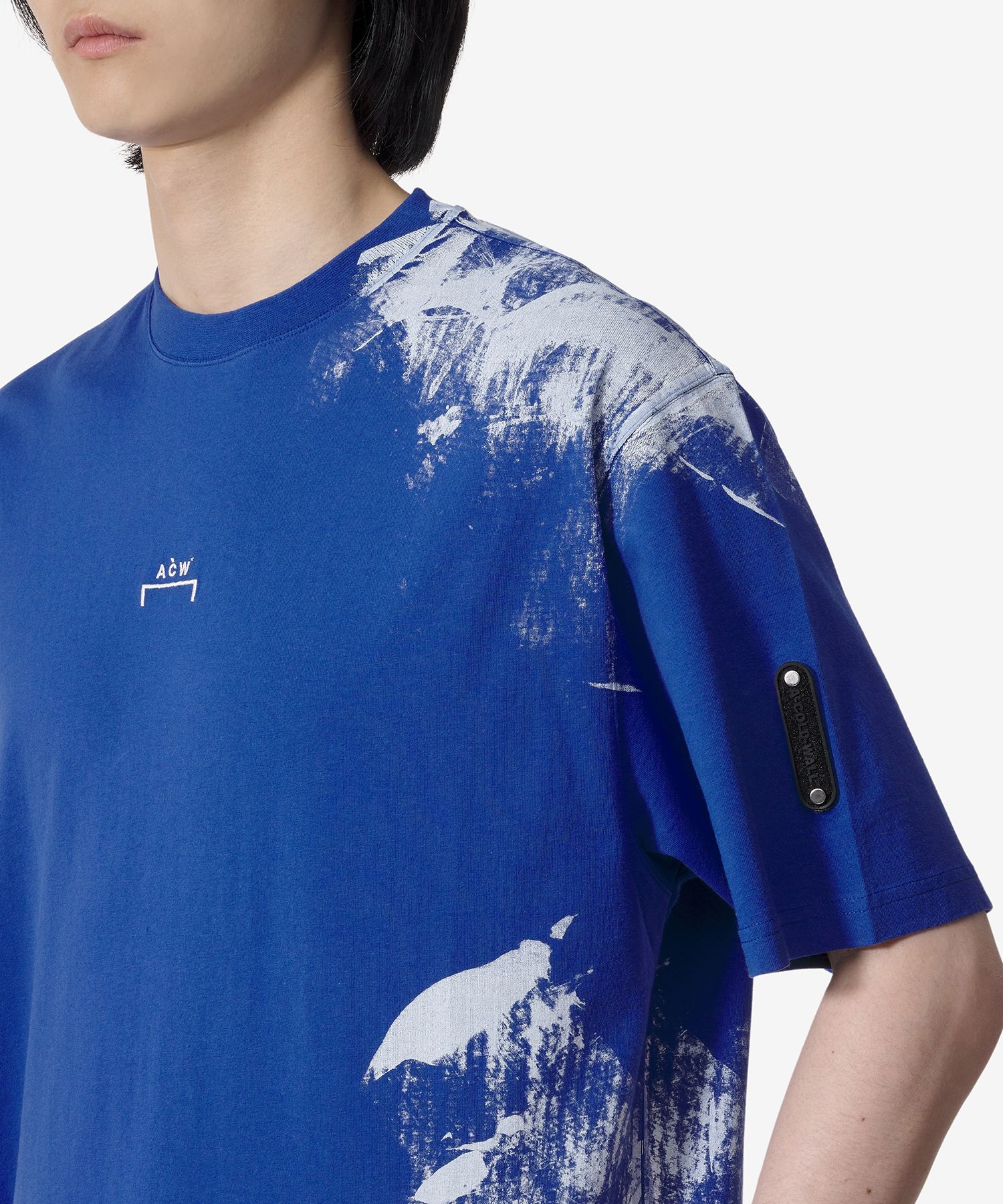 ★A-COLD-WALL★ Brush Stroke Short Sleeve T-Shirt Blue ACWMT MUSINSA | A COLD WALL Brush Stroke Short Sleeve T-Shirt
