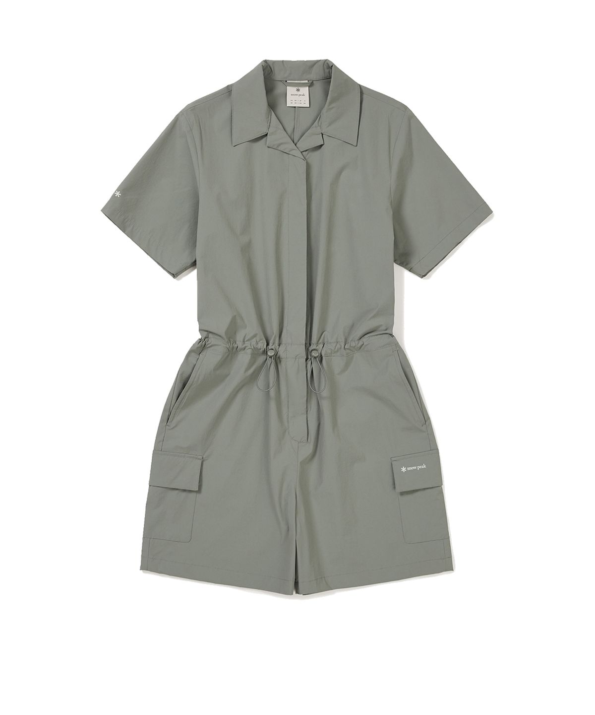 스노우피크 어패럴(SNOWPEAK APPAREL) 씬테크 여성 우븐 반바지 점프수트 Light Khaki (S24MWSOP33)