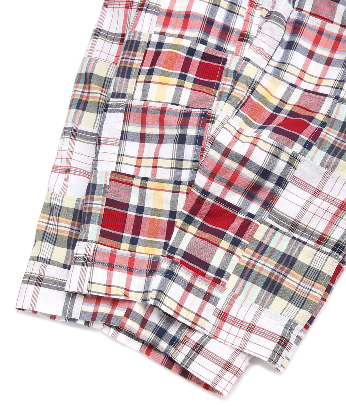 브룩스 브라더스(BROOKS BROTHERS) 마드라스 패치워크 쇼츠 (레드) (BBPSMF8356DEM)
