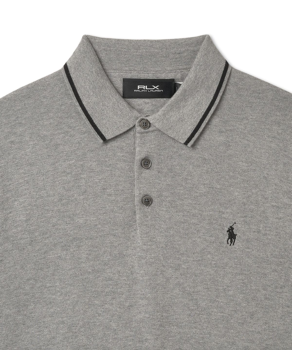 폴로 랄프 로렌 골프(POLO RALPH LAUREN GOLF) 퍼포먼스 폴로 칼라 스웨터 - 그레이