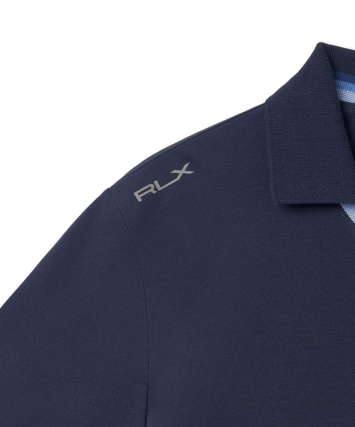 폴로 랄프 로렌 골프(POLO RALPH LAUREN GOLF) 테일러드핏 스트레치 메시 폴로 셔츠 - 네이비