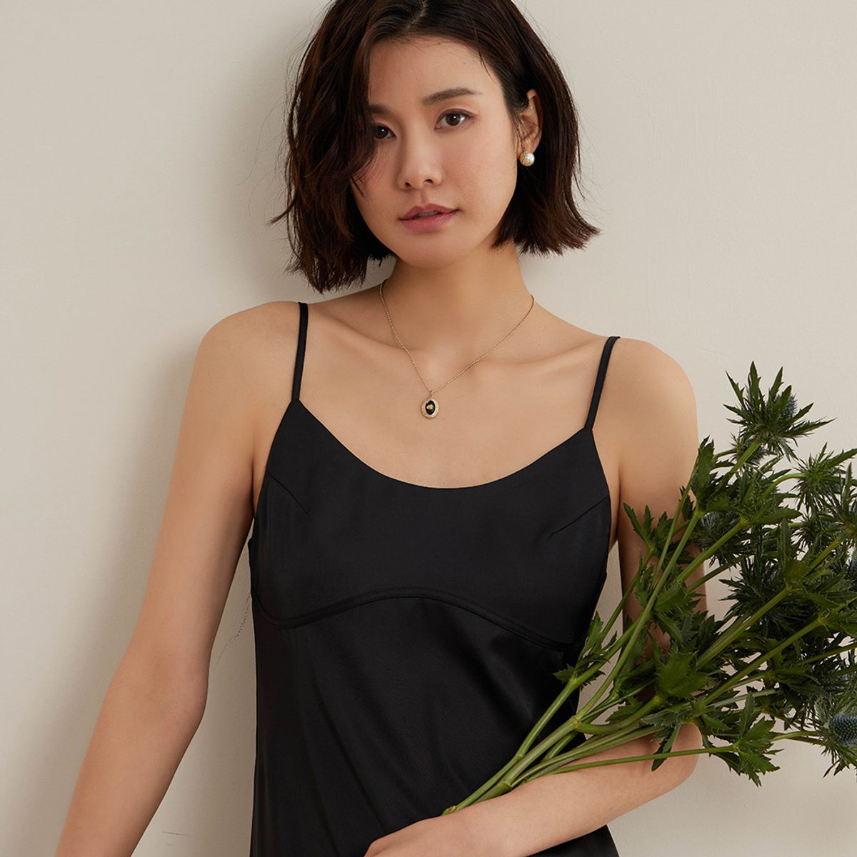 랭썬(LANGSON) LS_Slim fit suspender dress