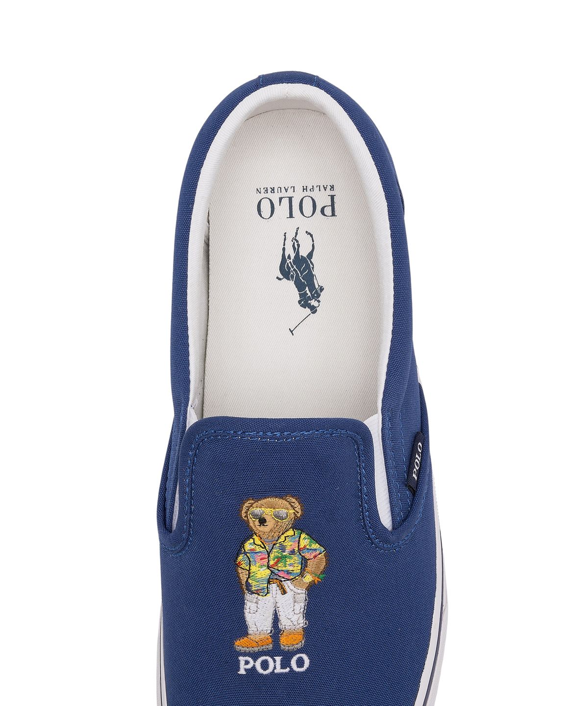 폴로 랄프 로렌(POLO RALPH LAUREN) 키튼 폴로 베어 슬립온 스니커즈 - 다크블루