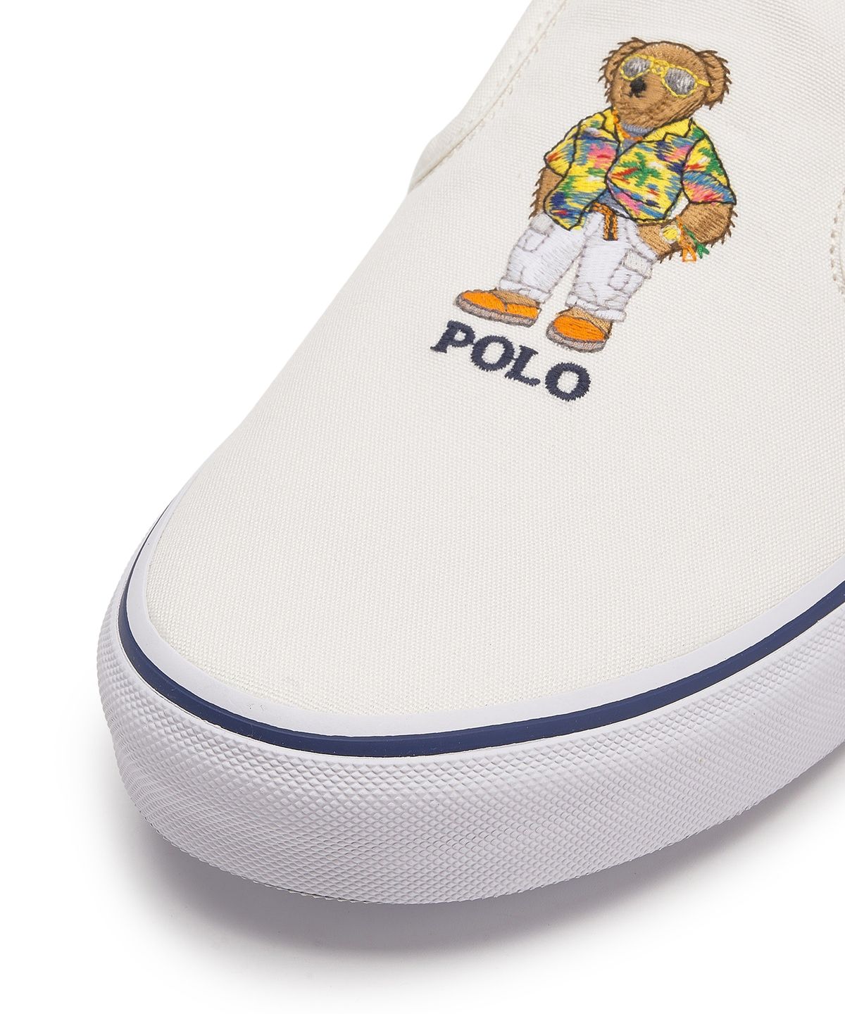 폴로 랄프 로렌(POLO RALPH LAUREN) 키튼 폴로 베어 슬립온 스니커즈 - 내추럴