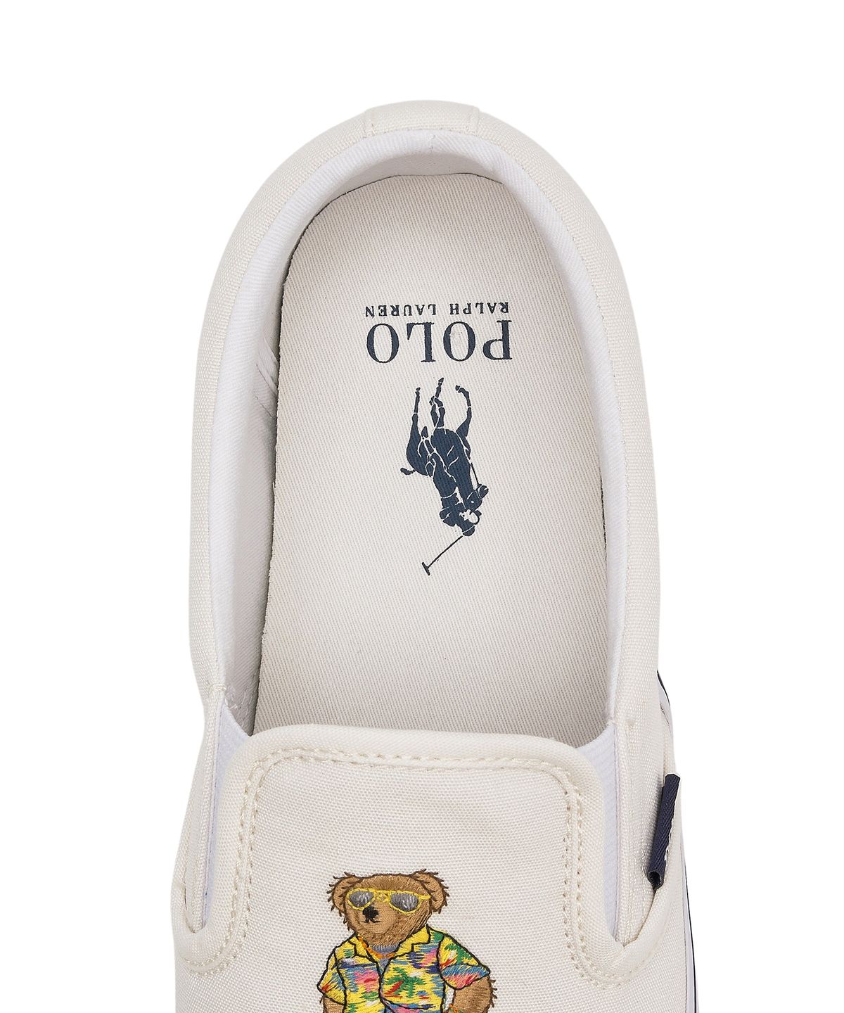 폴로 랄프 로렌(POLO RALPH LAUREN) 키튼 폴로 베어 슬립온 스니커즈 - 내추럴