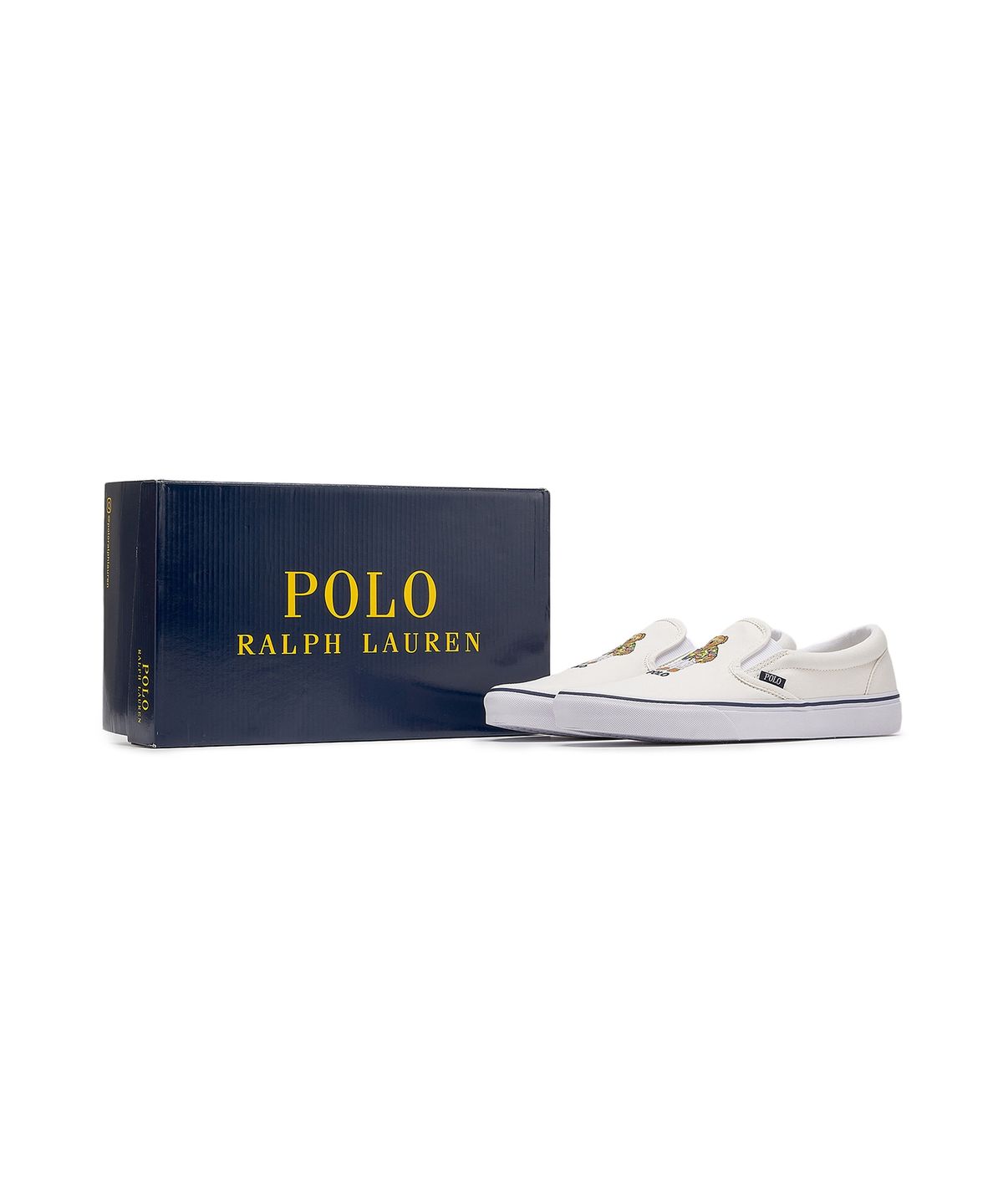 폴로 랄프 로렌(POLO RALPH LAUREN) 키튼 폴로 베어 슬립온 스니커즈 - 내추럴