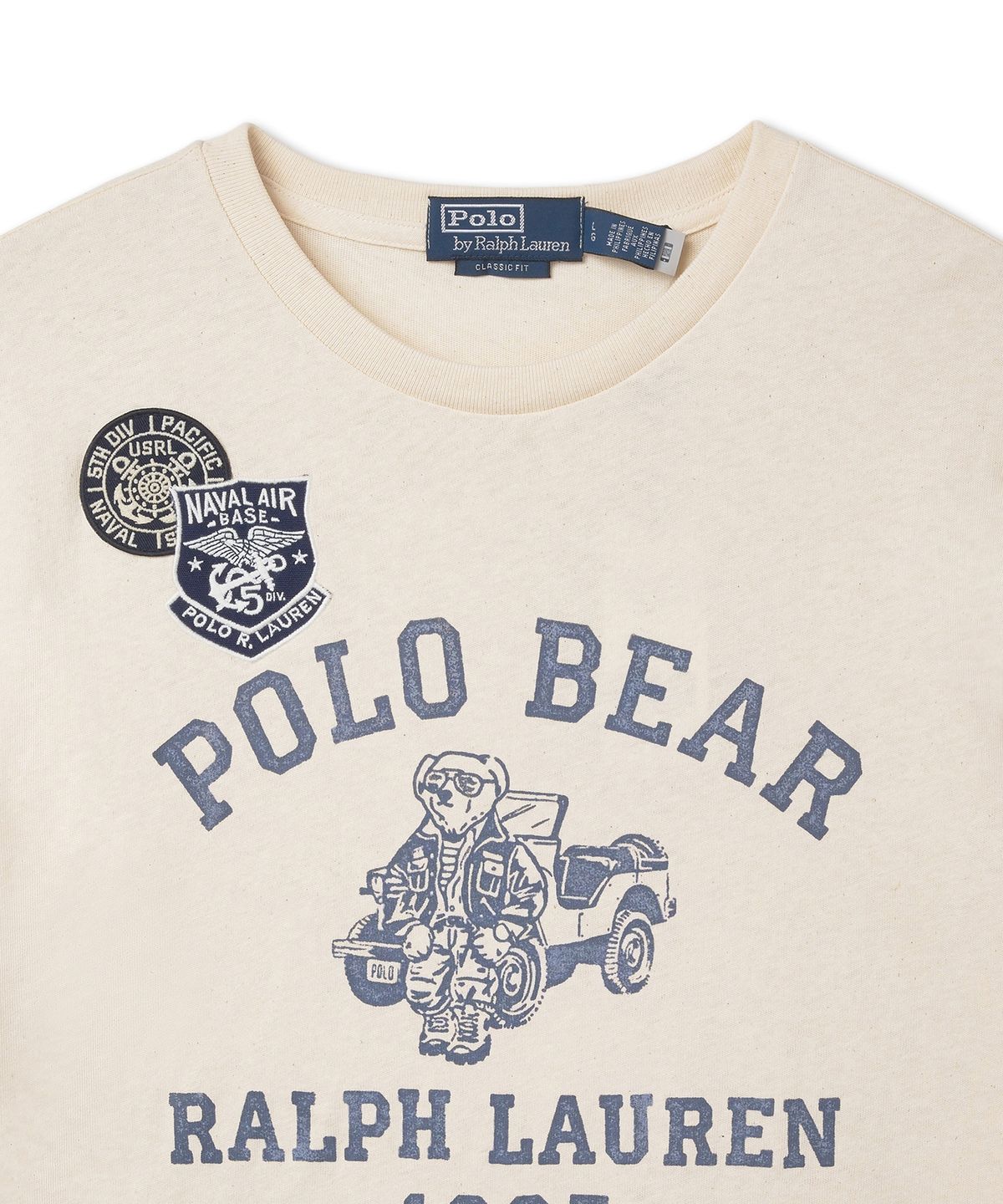 폴로 랄프 로렌(POLO RALPH LAUREN) 클래식핏 폴로 베어 저지 티셔츠 - 화이트