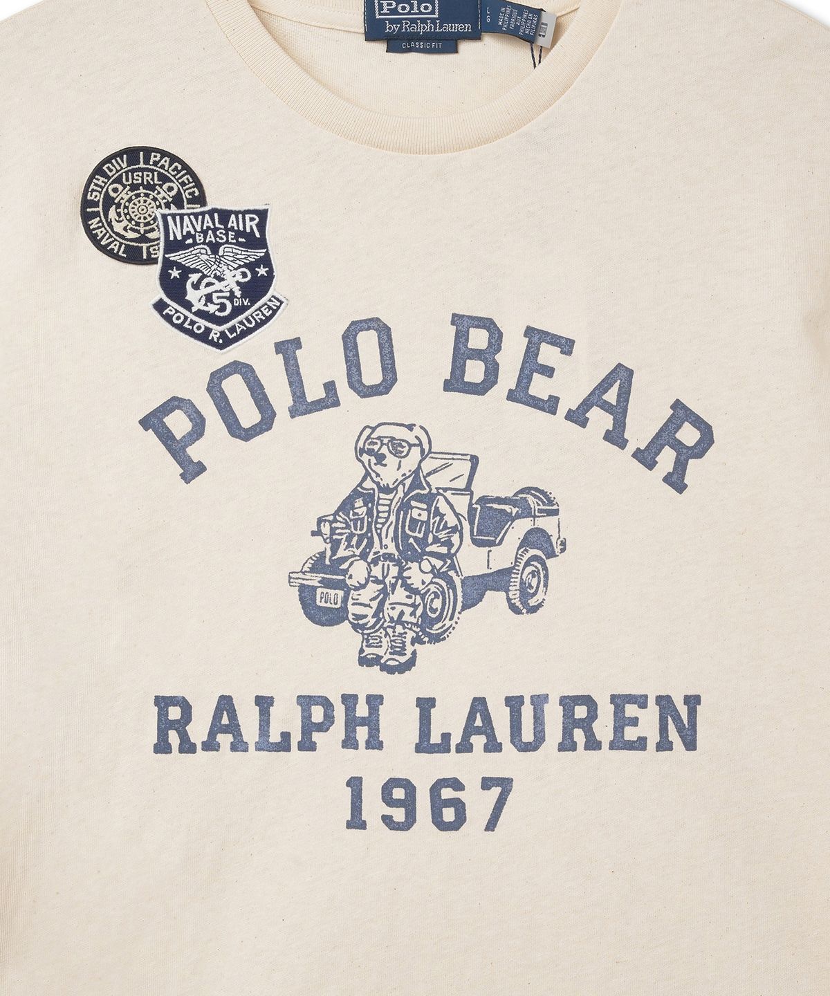 폴로 랄프 로렌(POLO RALPH LAUREN) 클래식핏 폴로 베어 저지 티셔츠 - 화이트