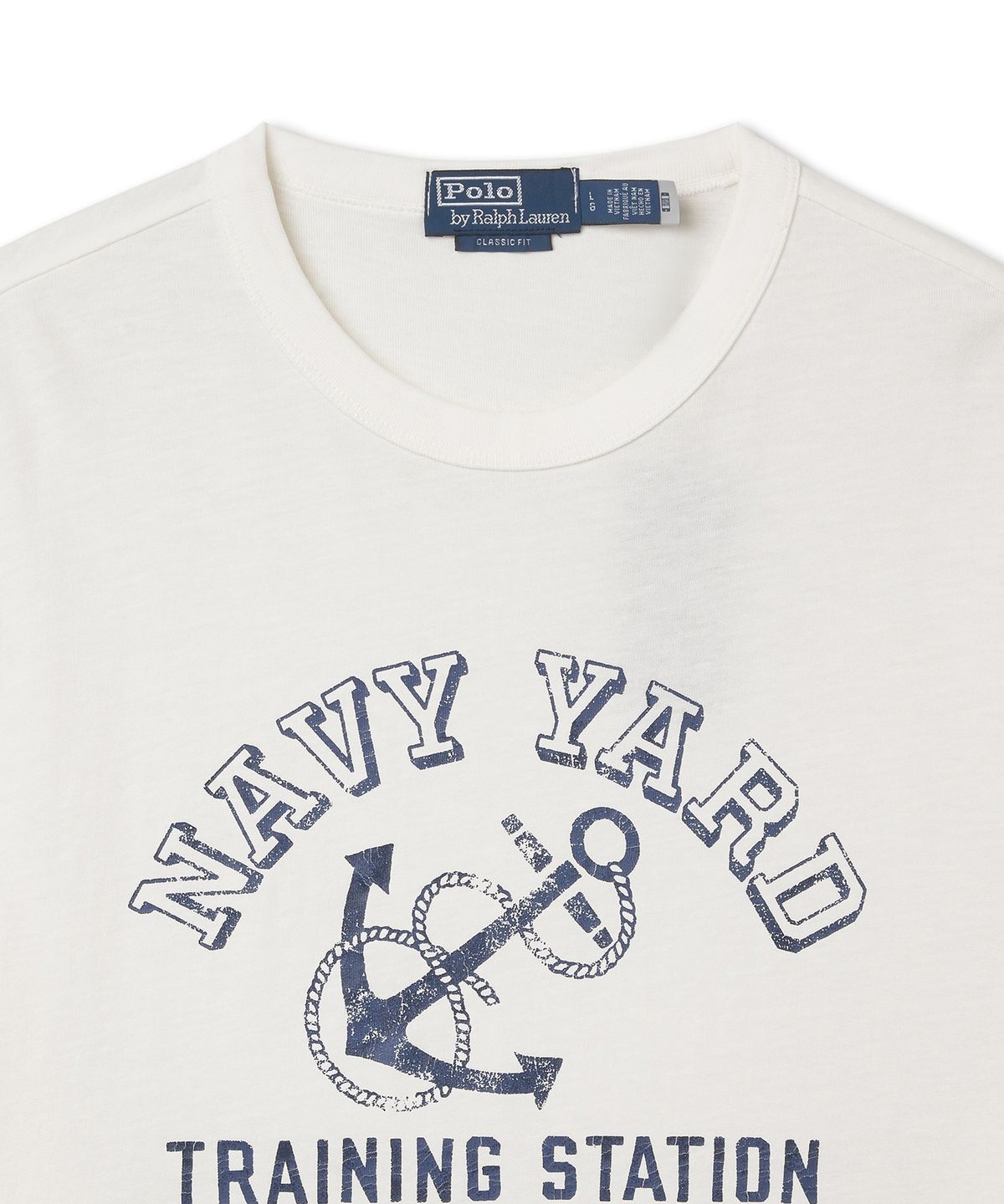 폴로 랄프 로렌(POLO RALPH LAUREN) 클래식핏 저지 그래픽 티셔츠 - 화이트