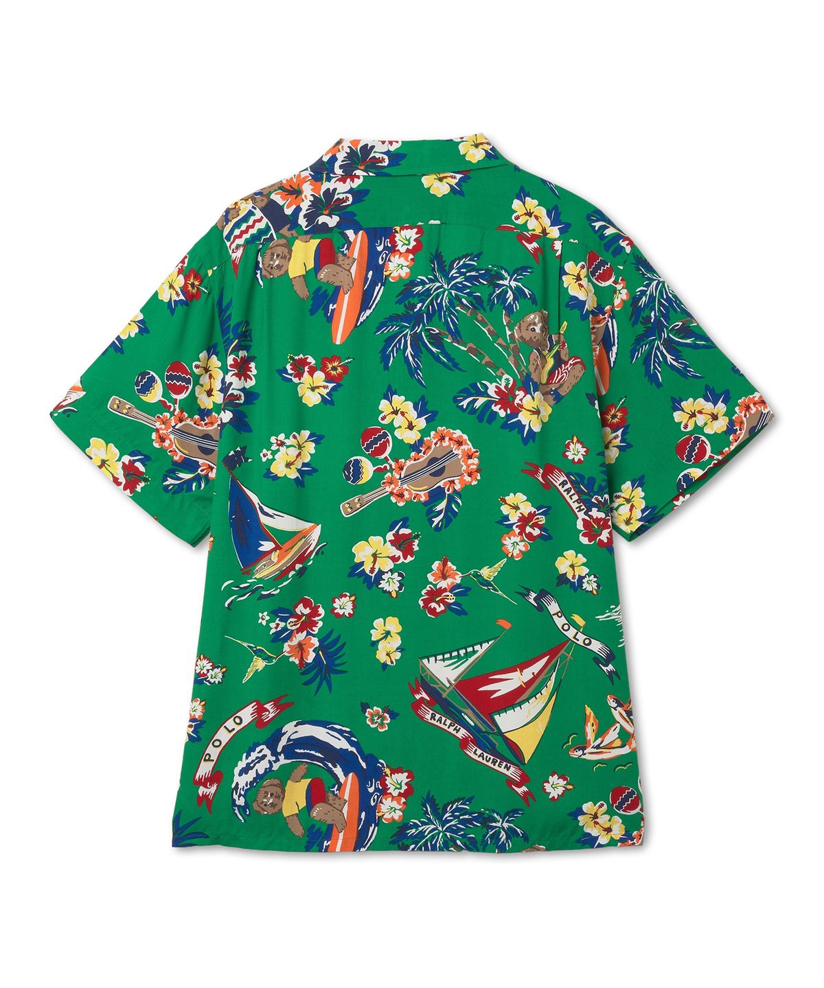 폴로 랄프 로렌(POLO RALPH LAUREN) 클래식핏 폴로 베어 프린트 캠프 셔츠 - 멀티