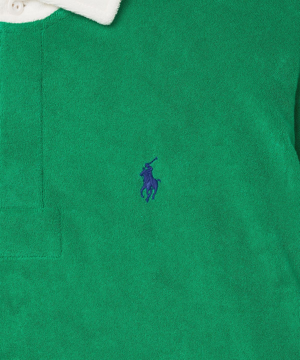 폴로 랄프 로렌(POLO RALPH LAUREN) W 크롭 테리 럭비 셔츠 - 그린