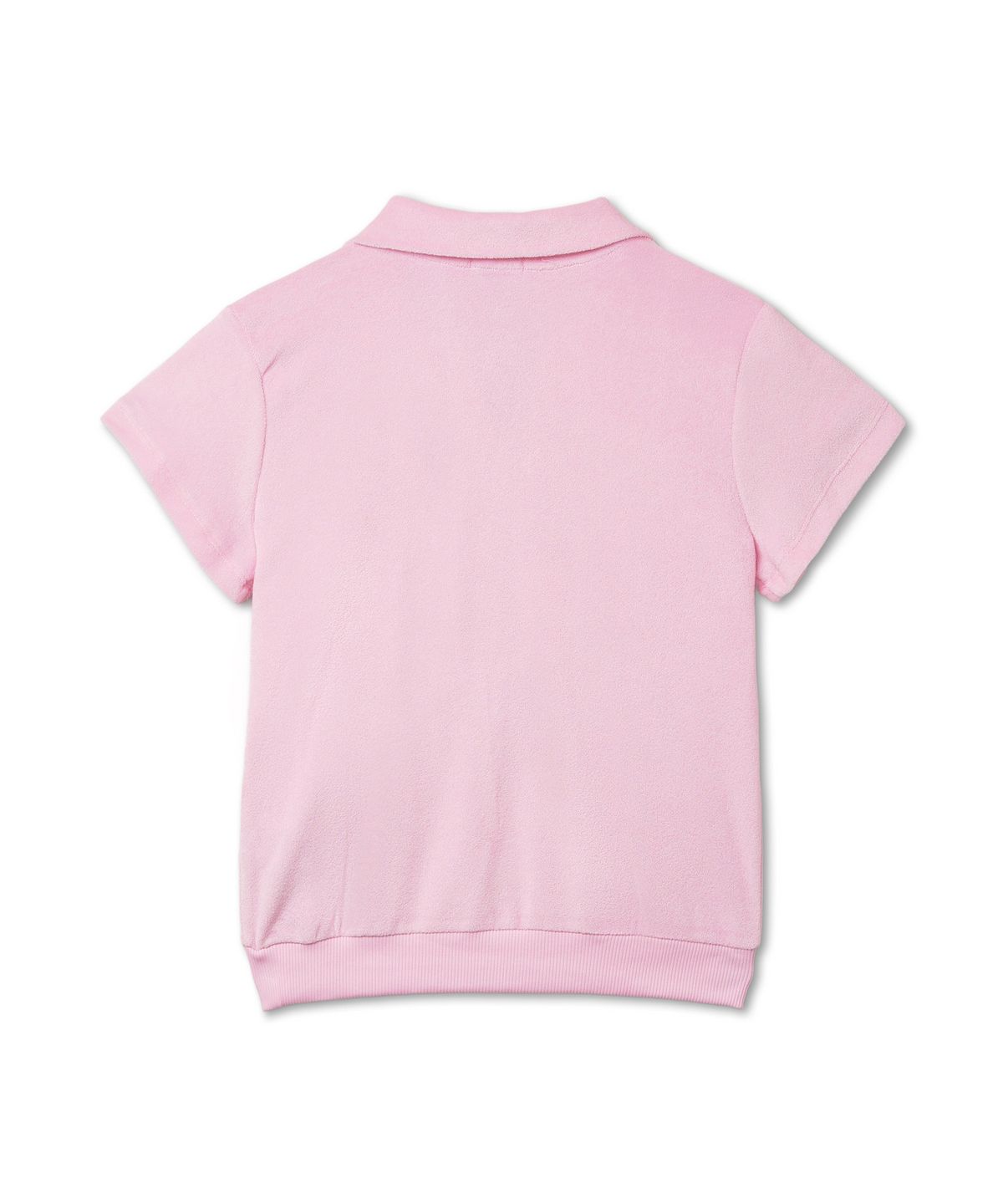 폴로 랄프 로렌(POLO RALPH LAUREN) W 슈렁큰핏 테리 폴로 셔츠 - 핑크