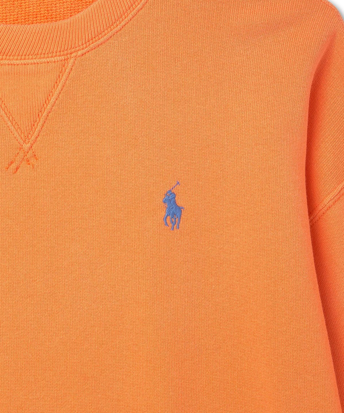 폴로 랄프 로렌(POLO RALPH LAUREN) W 플리스 크루넥 풀오버 - 오렌지