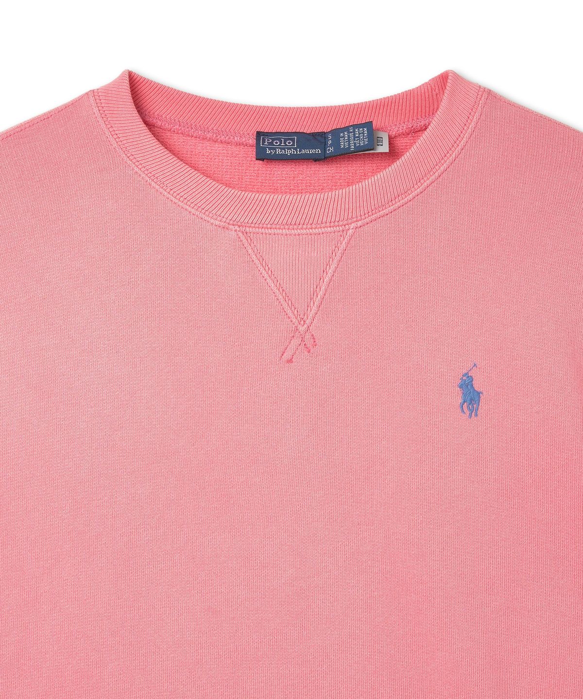 폴로 랄프 로렌(POLO RALPH LAUREN) W 플리스 크루넥 풀오버 - 핑크