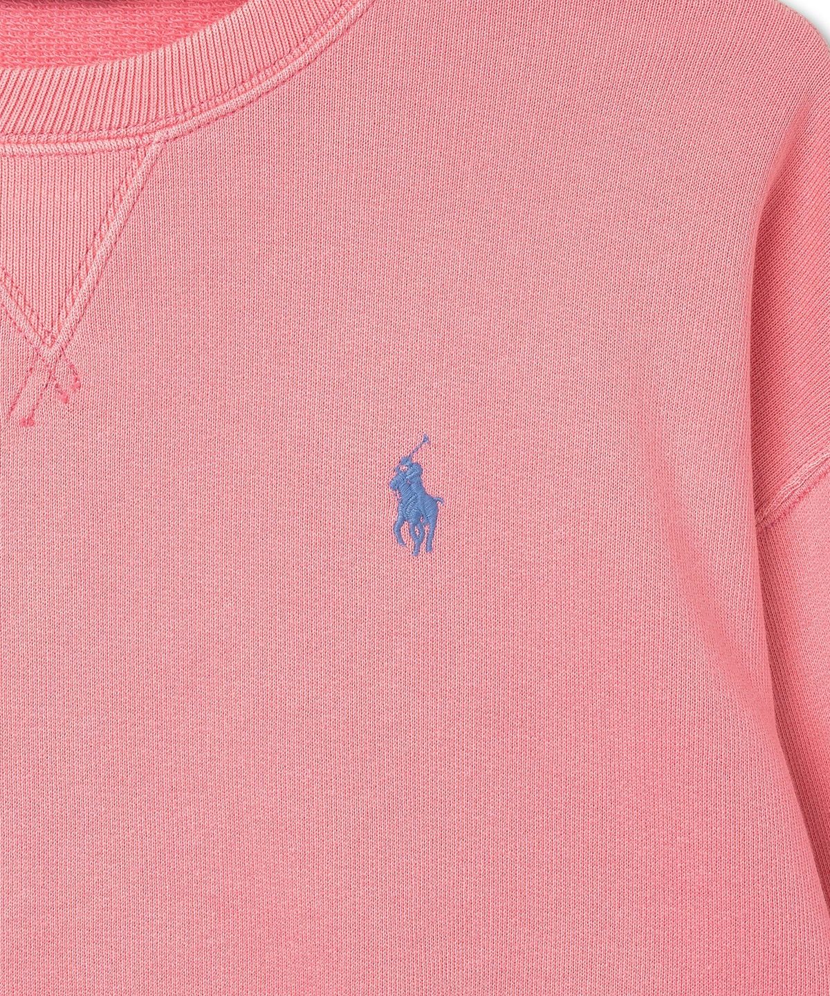폴로 랄프 로렌(POLO RALPH LAUREN) W 플리스 크루넥 풀오버 - 핑크