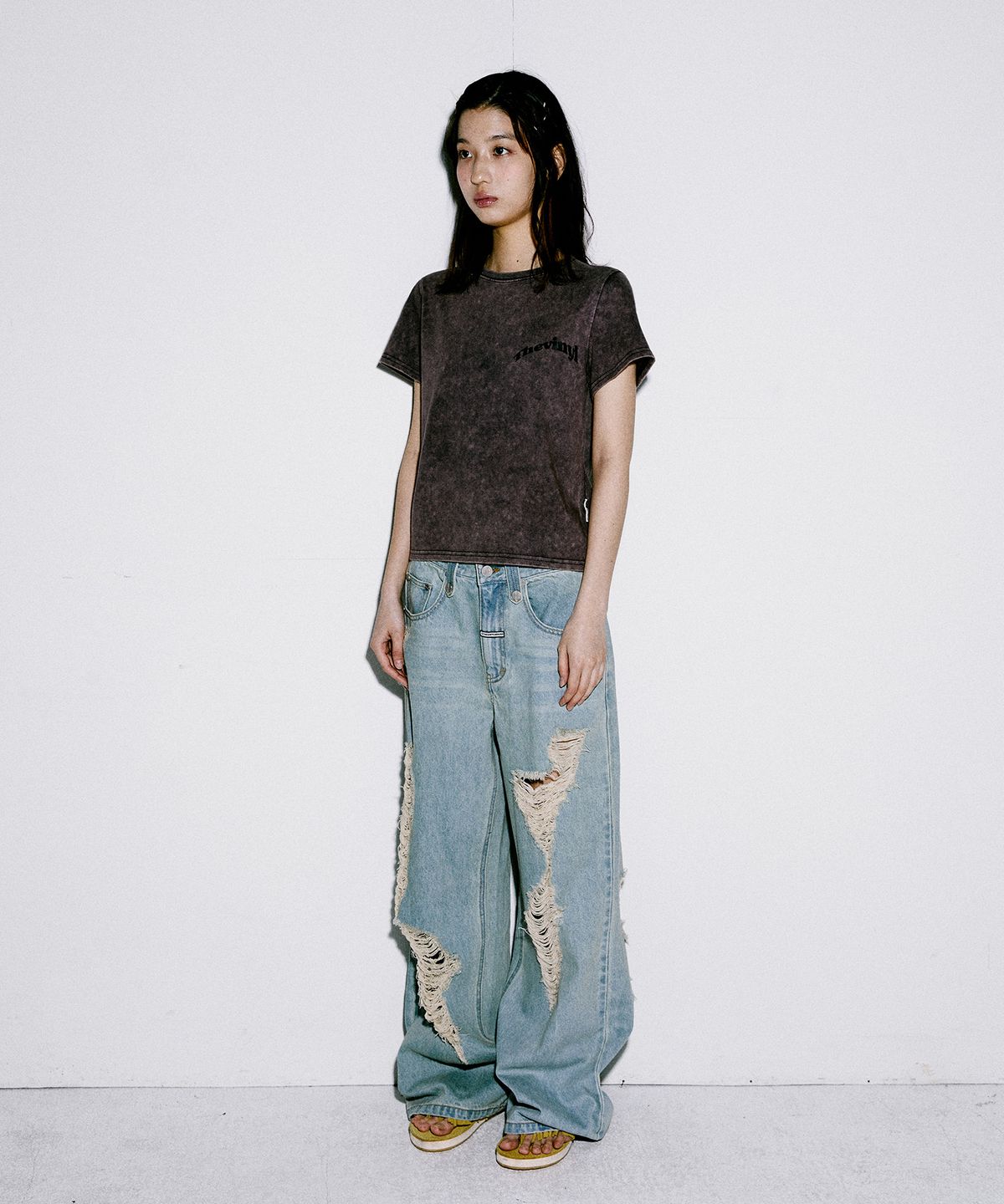 더바이닐하우스(THEVINYLHOUSE) TORNADO TEE PURPLE (VH2EMUT510A)