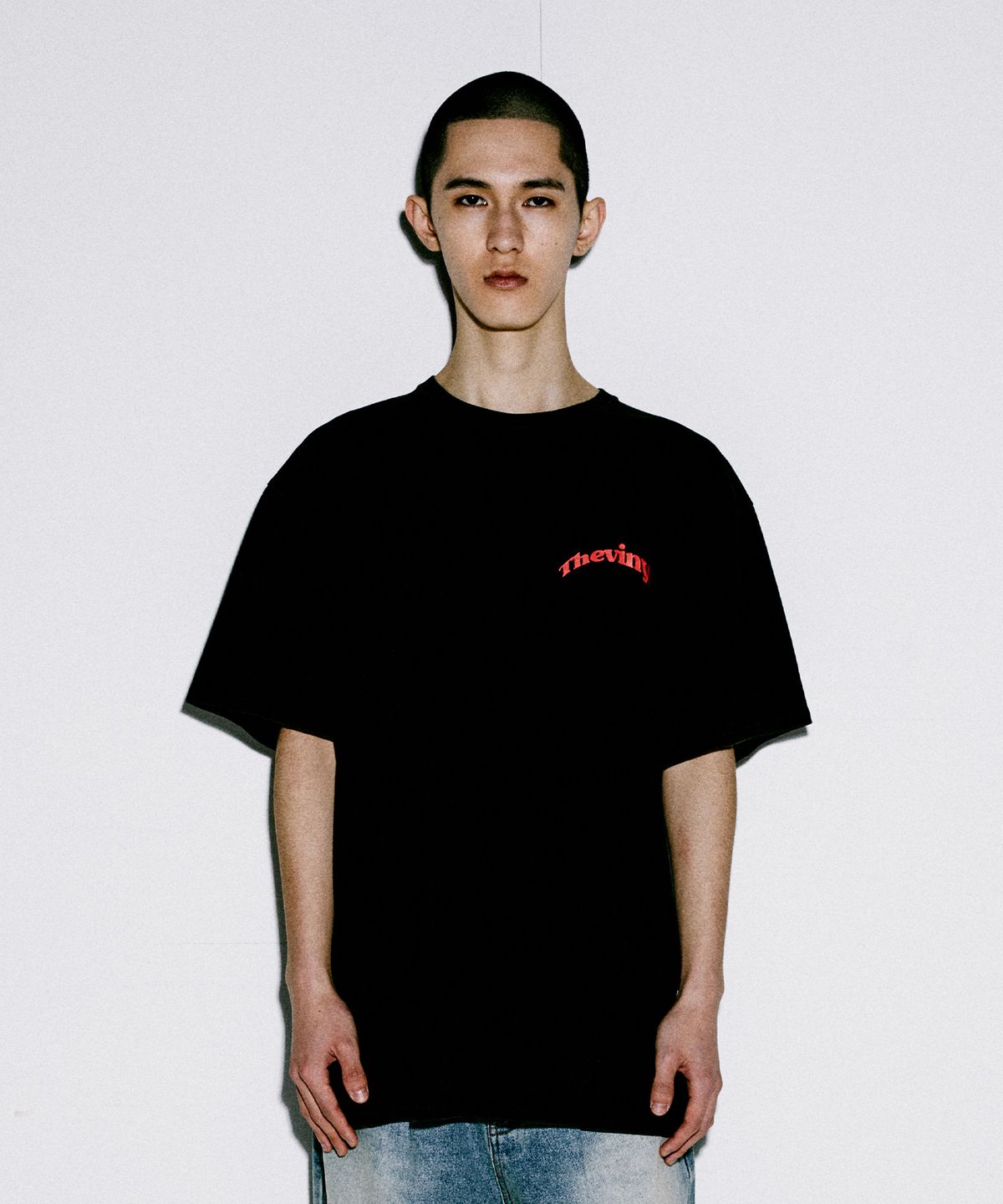 더바이닐하우스(THEVINYLHOUSE) TORNADO TEE BLACK (VH2EMUT510A)
