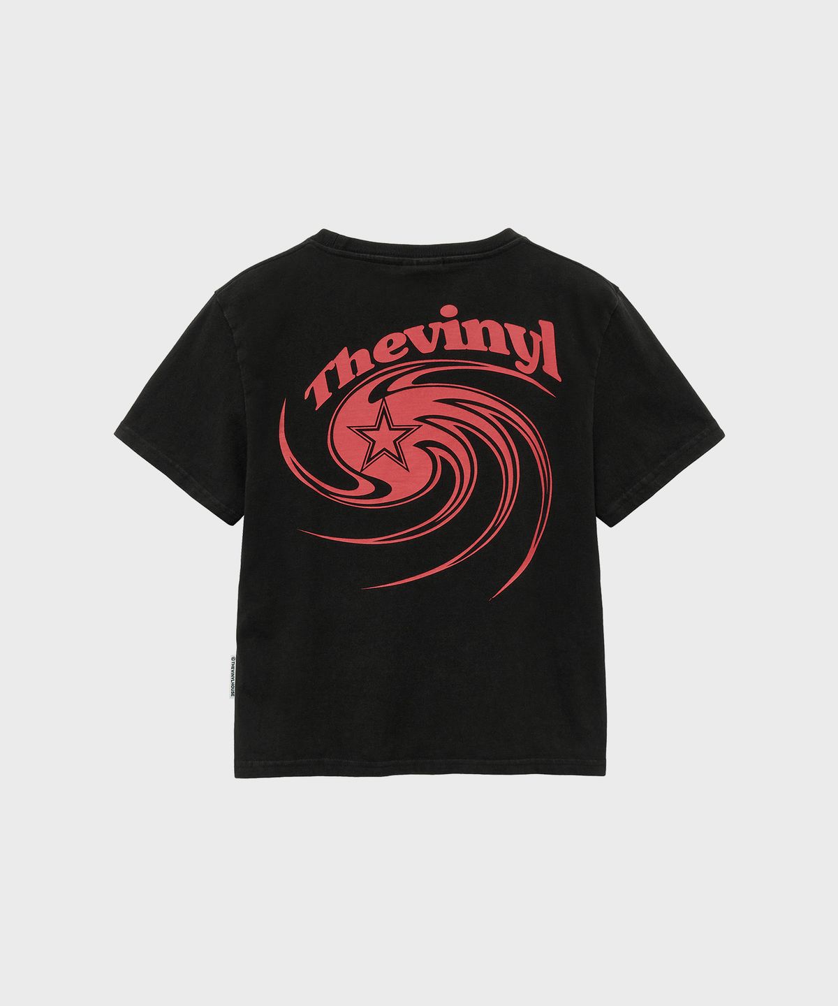 더바이닐하우스(THEVINYLHOUSE) TORNADO TEE BLACK (VH2EMUT510A)
