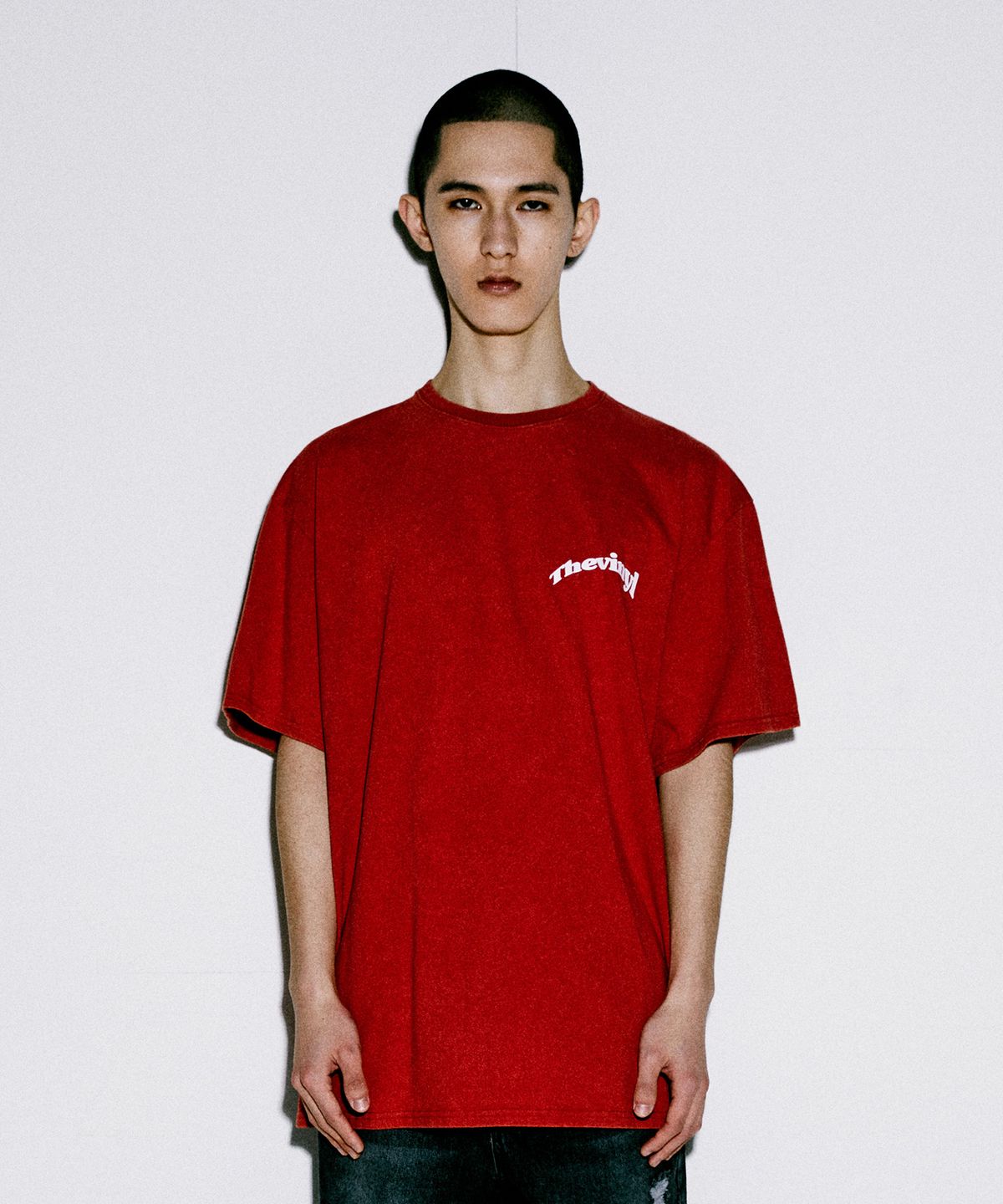더바이닐하우스(THEVINYLHOUSE) TORNADO TEE RED (VH2EMUT510A)