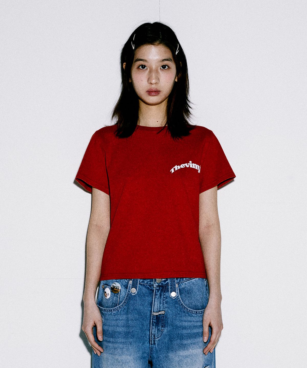 더바이닐하우스(THEVINYLHOUSE) TORNADO TEE RED (VH2EMUT510A)