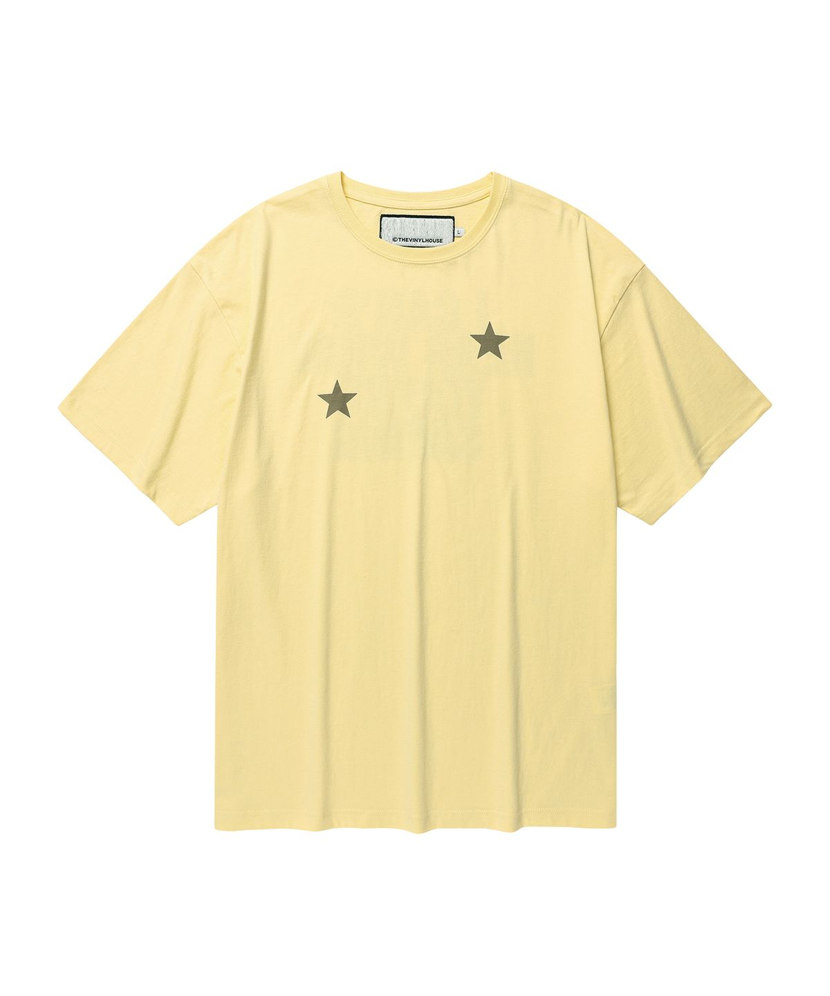 더바이닐하우스(THEVINYLHOUSE) STAR TEE YELLOW (VH2EMUT507A)