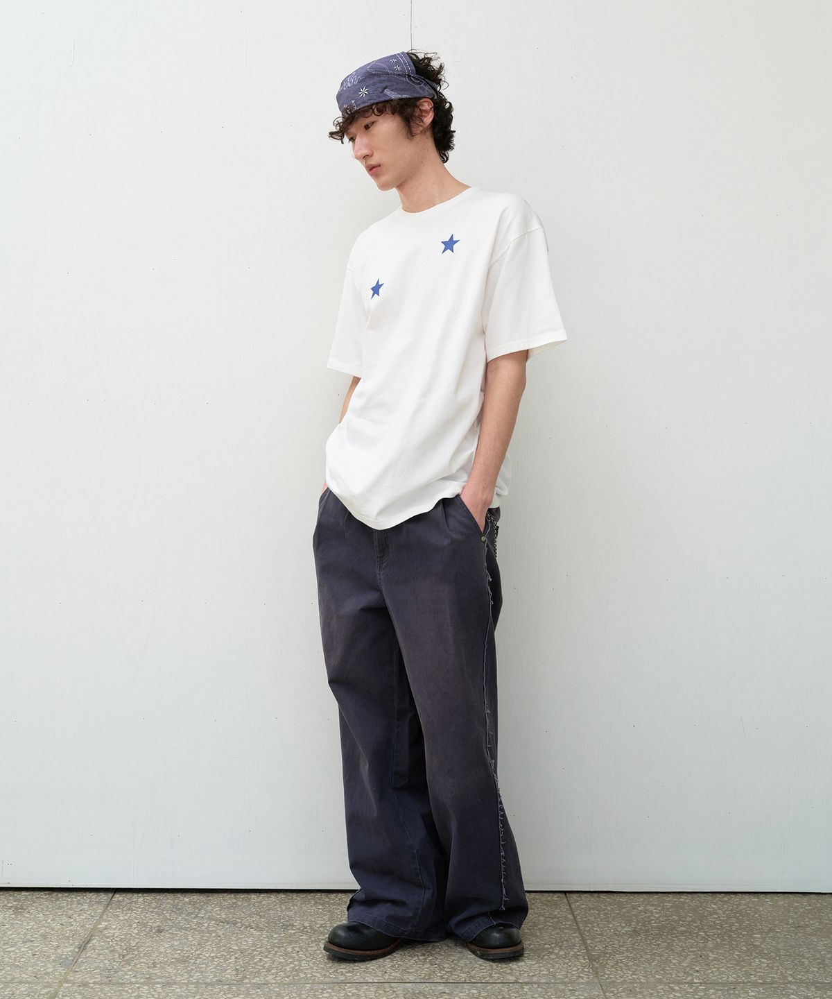 더바이닐하우스(THEVINYLHOUSE) STAR TEE WHITE (VH2EMUT507A)