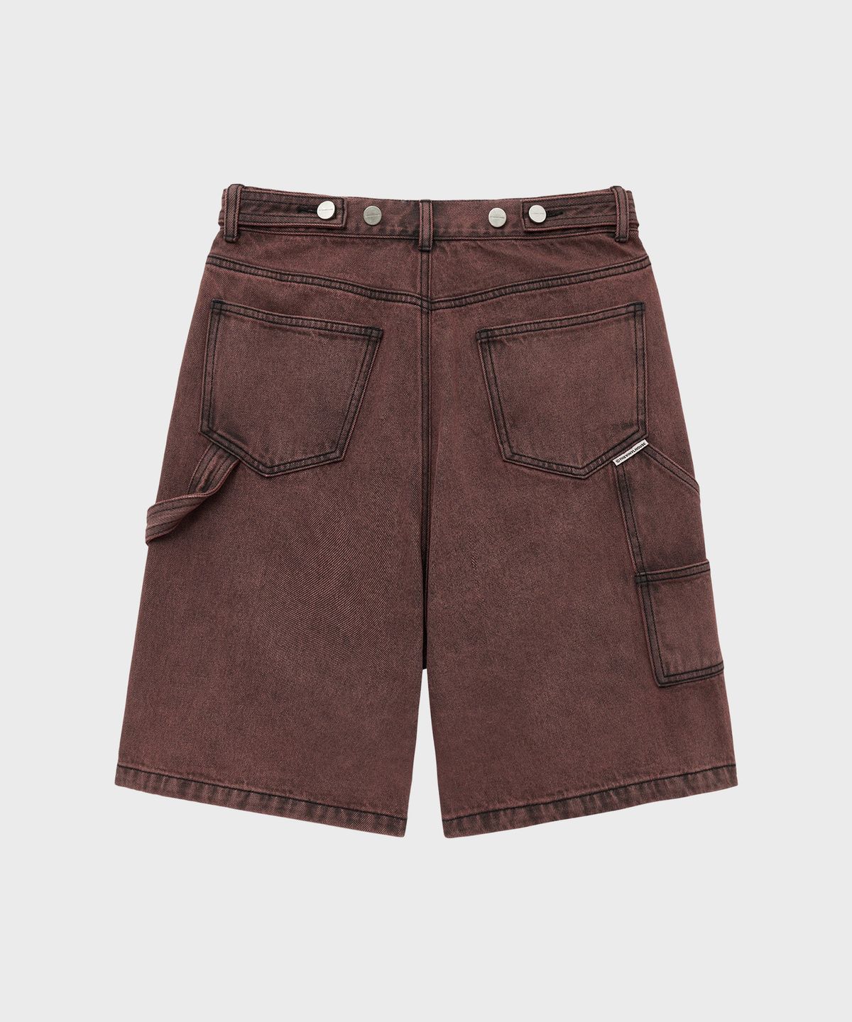 더바이닐하우스(THEVINYLHOUSE) CARPENTER DENIM SHORTS RED (VH2EMUPA60A)
