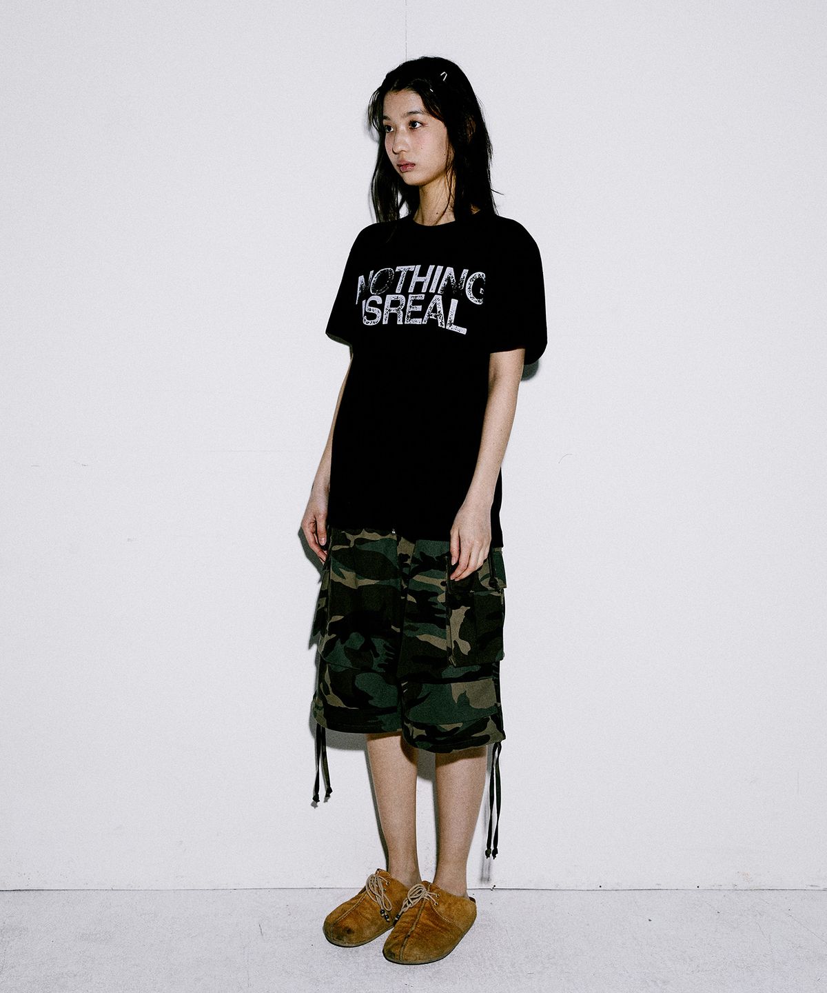더바이닐하우스(THEVINYLHOUSE) WESTERN CARGO SHORTS CAMO (VH2EMUPA61A)