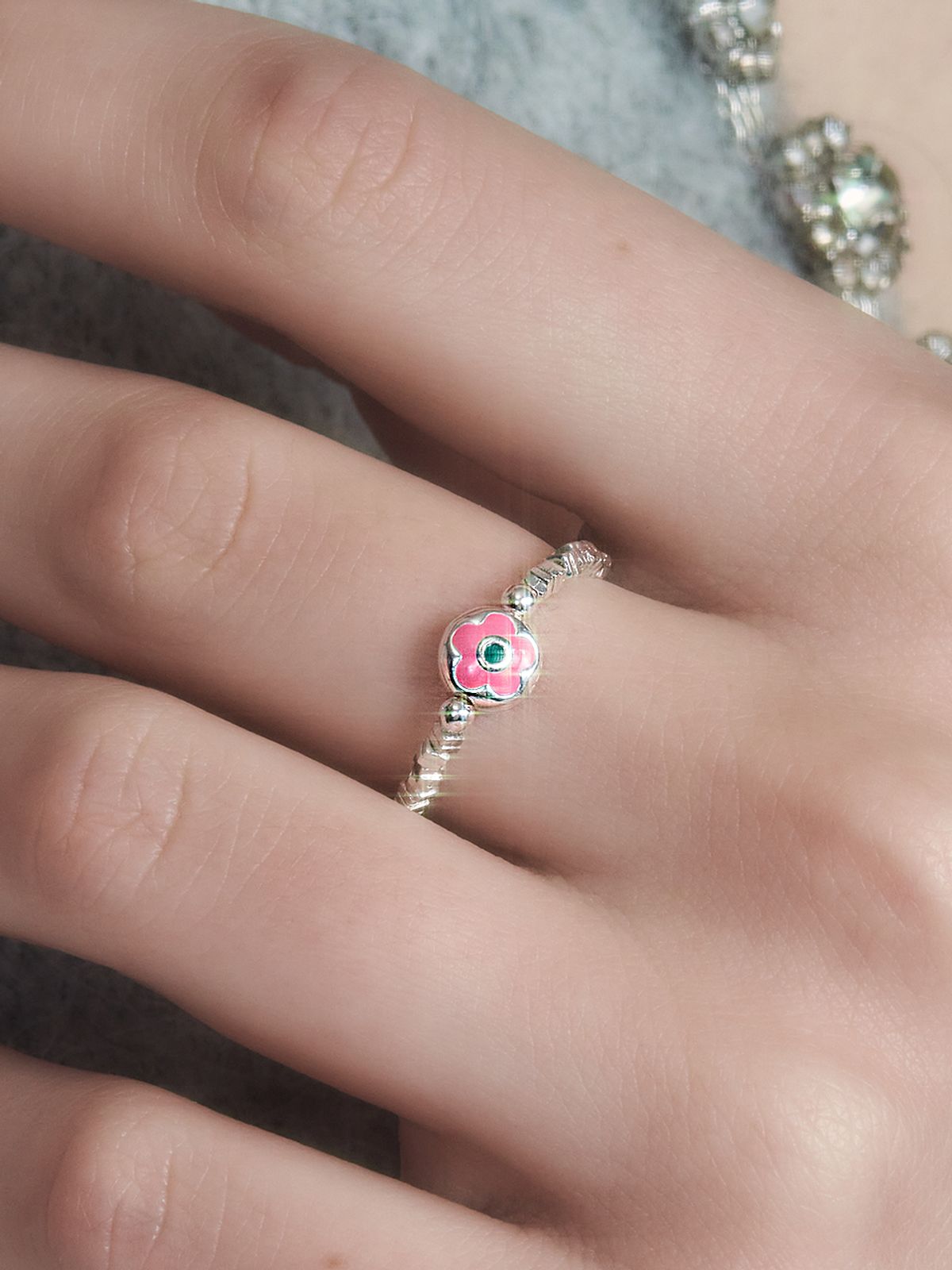 헤이(HEI) [sv925]flower ring