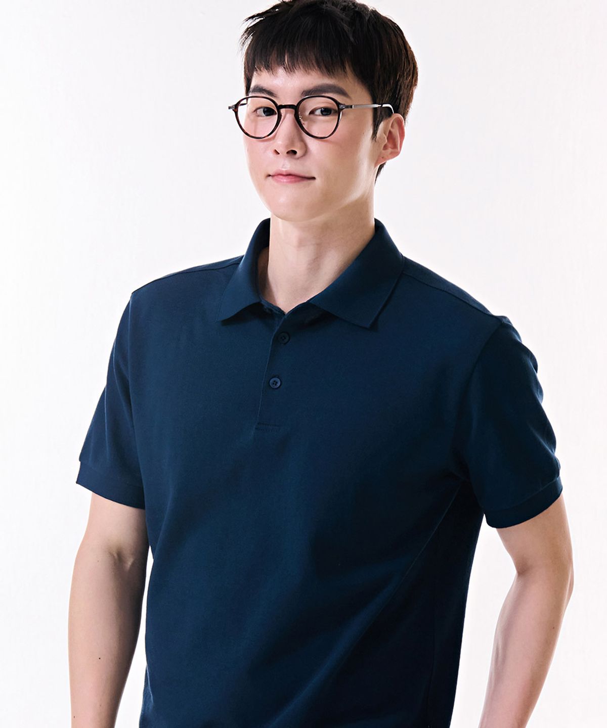 체이스컬트(CHASECULT) 공용 에센셜 쿨피케 카라 티셔츠-DBZU5701D0G