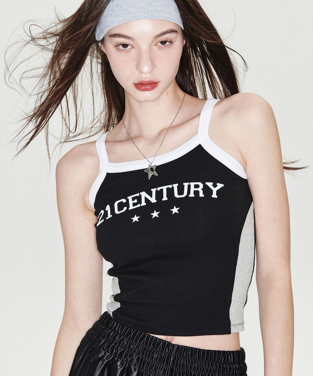 원더비지터(WONDERVISITOR) 21C Sporty Sleeveless [Black]