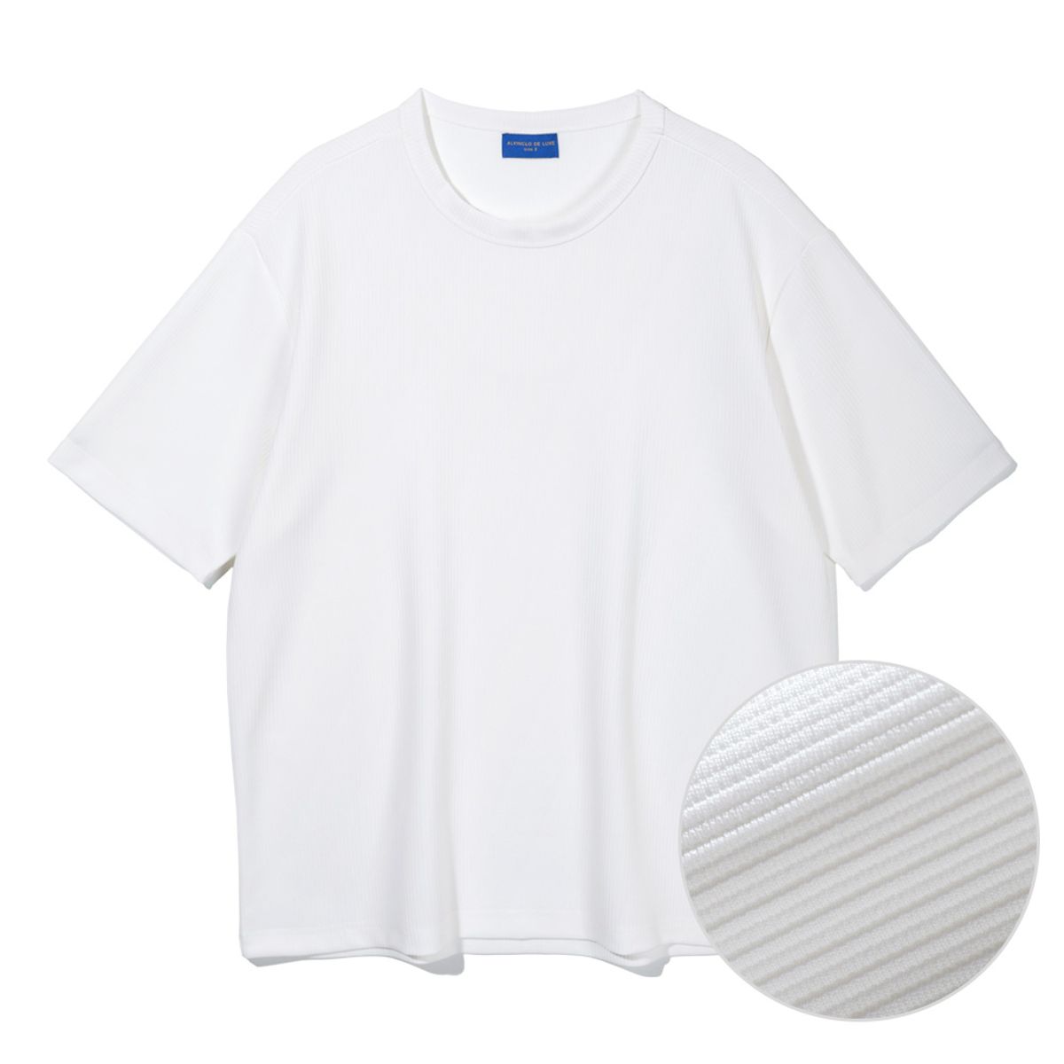 앨빈클로(ALVINCLO) [DE LUXE] 플리츠 무지 반팔티 DLX1203 (3 COLOR)