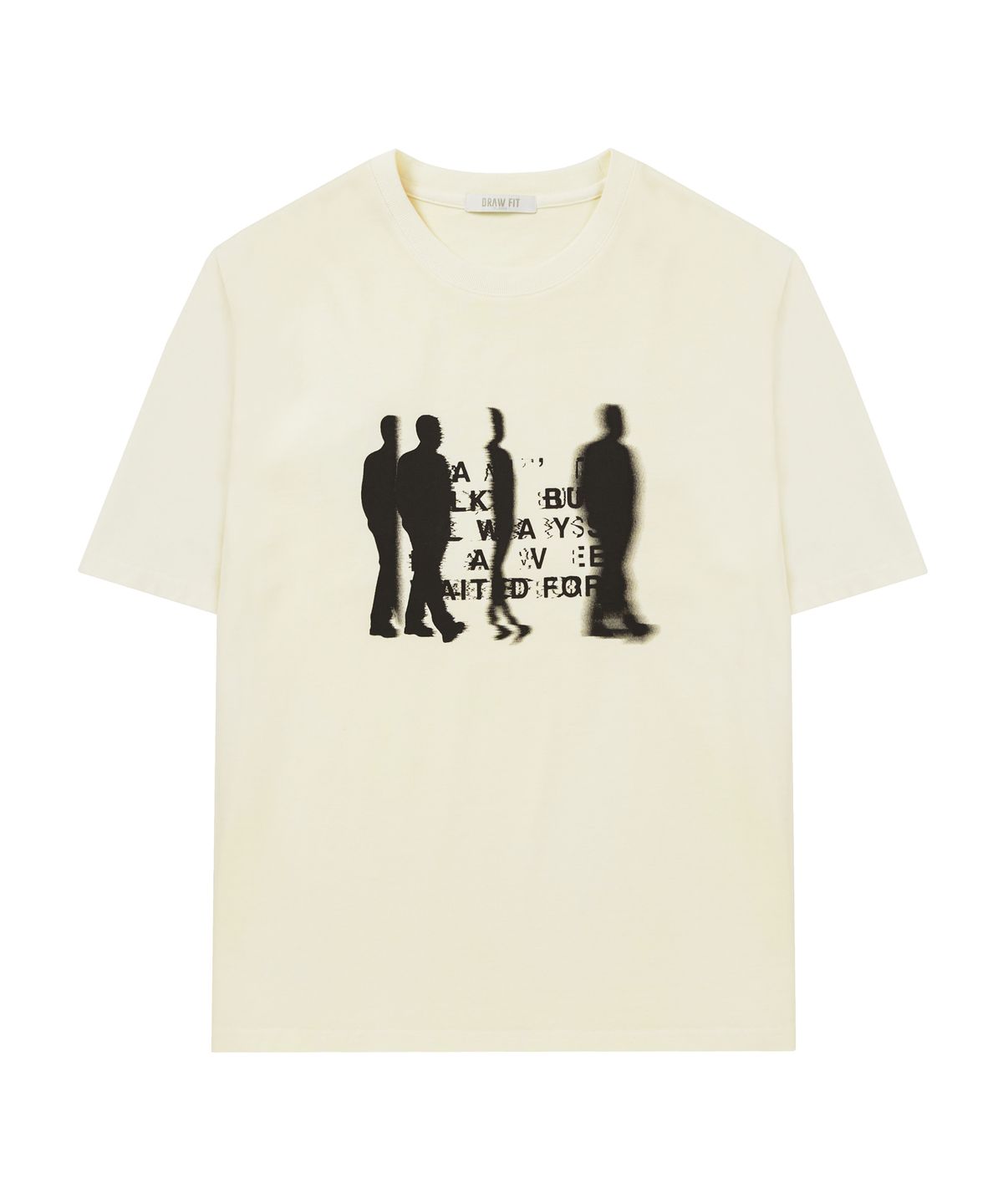 드로우핏(DRAW FIT) 패스 바이 피그먼트 워싱 티셔츠 [CREAM]