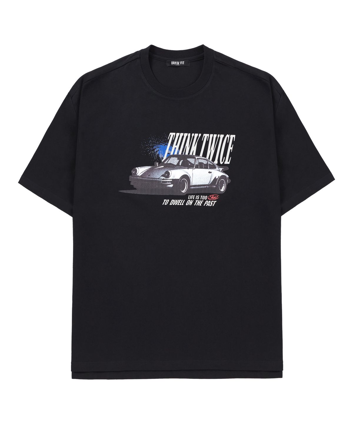 드로우핏(DRAW FIT) 스페이스 올드카 반팔 티셔츠 [BLACK]