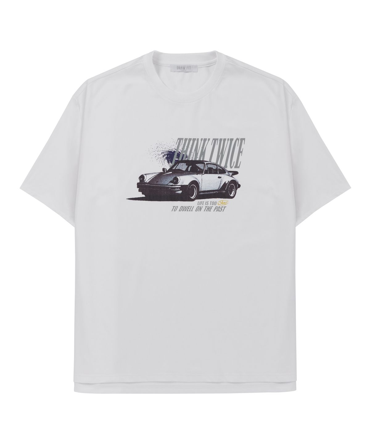 드로우핏(DRAW FIT) 스페이스 올드카 반팔 티셔츠 [WHITE]