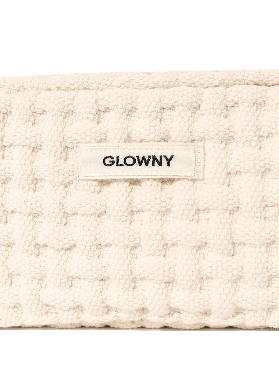 ★2024FW新作★glowny★EVERYDAY G COTTON POUCH MUSINSA | GLOWNY COTTON TILE POUCH (IVORY)