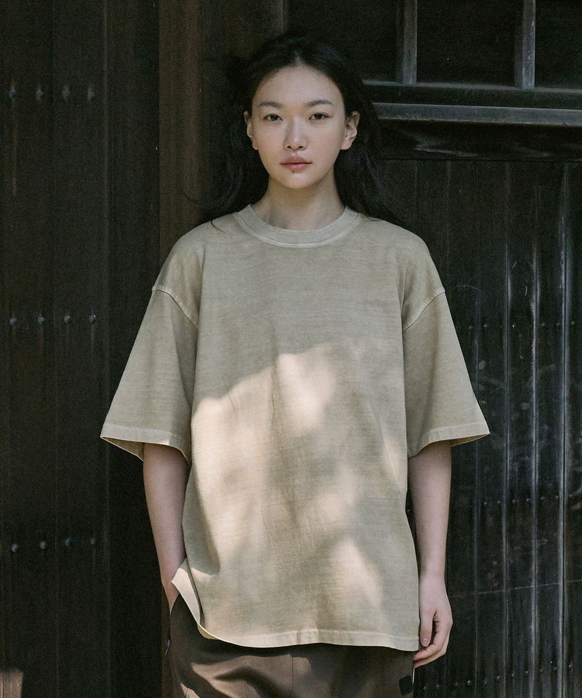 미니멀프로젝트(MINIMALPROJECT) 로버스트 헤비 오버핏 피그먼트 반팔티셔츠 MST153 [BEIGE]