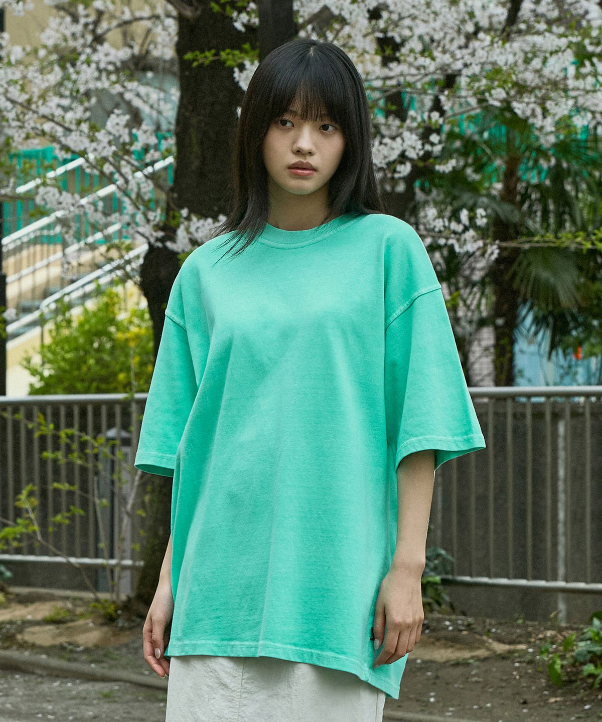 미니멀프로젝트(MINIMALPROJECT) 로버스트 헤비 오버핏 피그먼트 반팔티셔츠 MST153 [MINT]