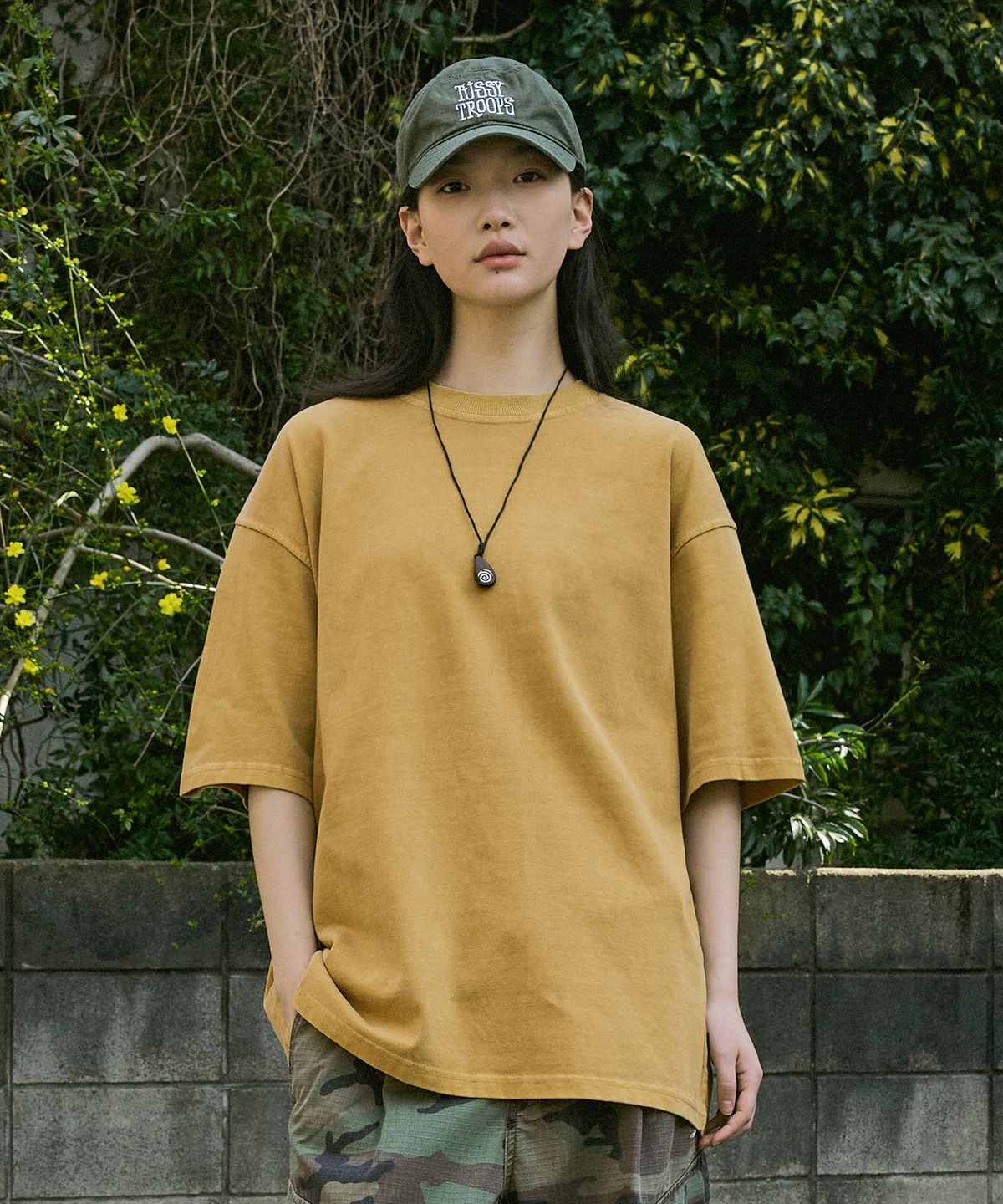 미니멀프로젝트(MINIMALPROJECT) 로버스트 헤비 오버핏 피그먼트 반팔티셔츠 MST153 [MUSTARD]