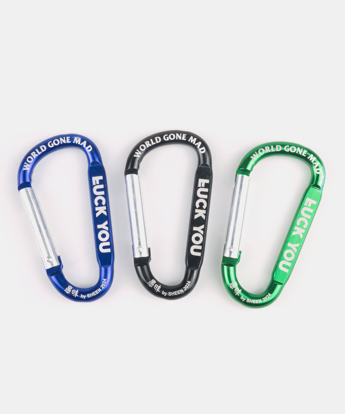 신트리플식스(SHEEN666) 럭유 카라비너 블루 블랙 그린 3 PACK
