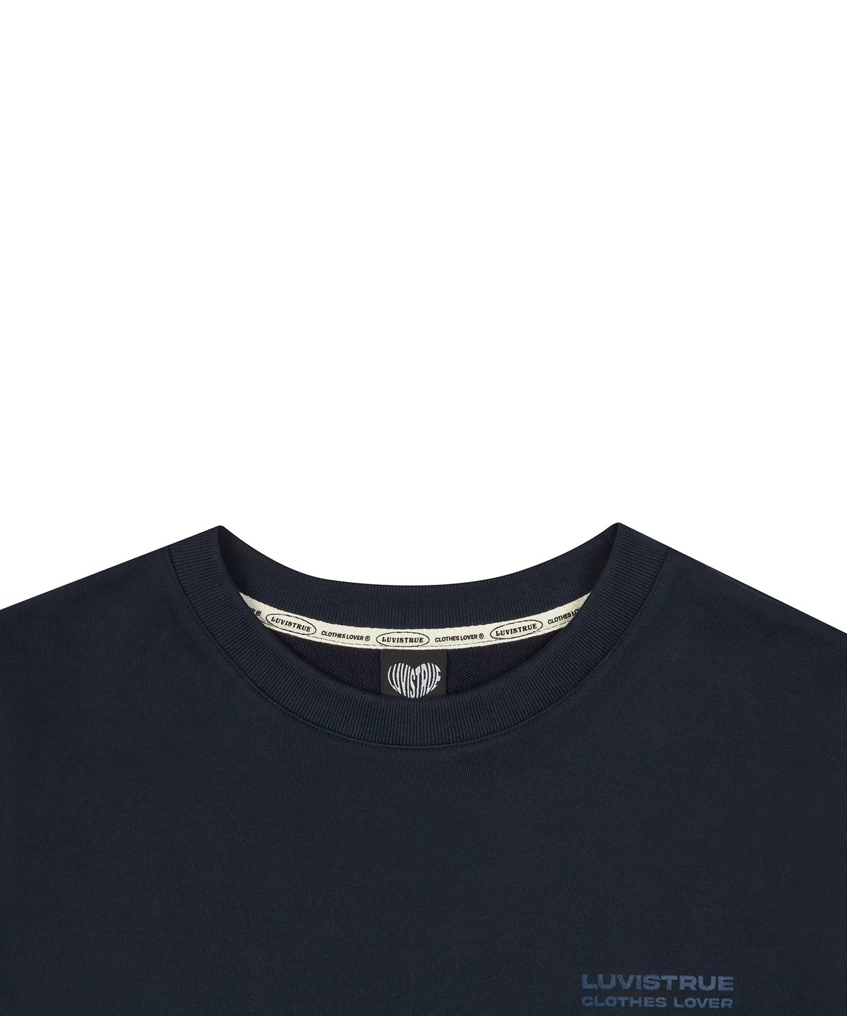 러브이즈트루(LUVISTRUE) BASIC HEART SET UP_TOP(NAVY)