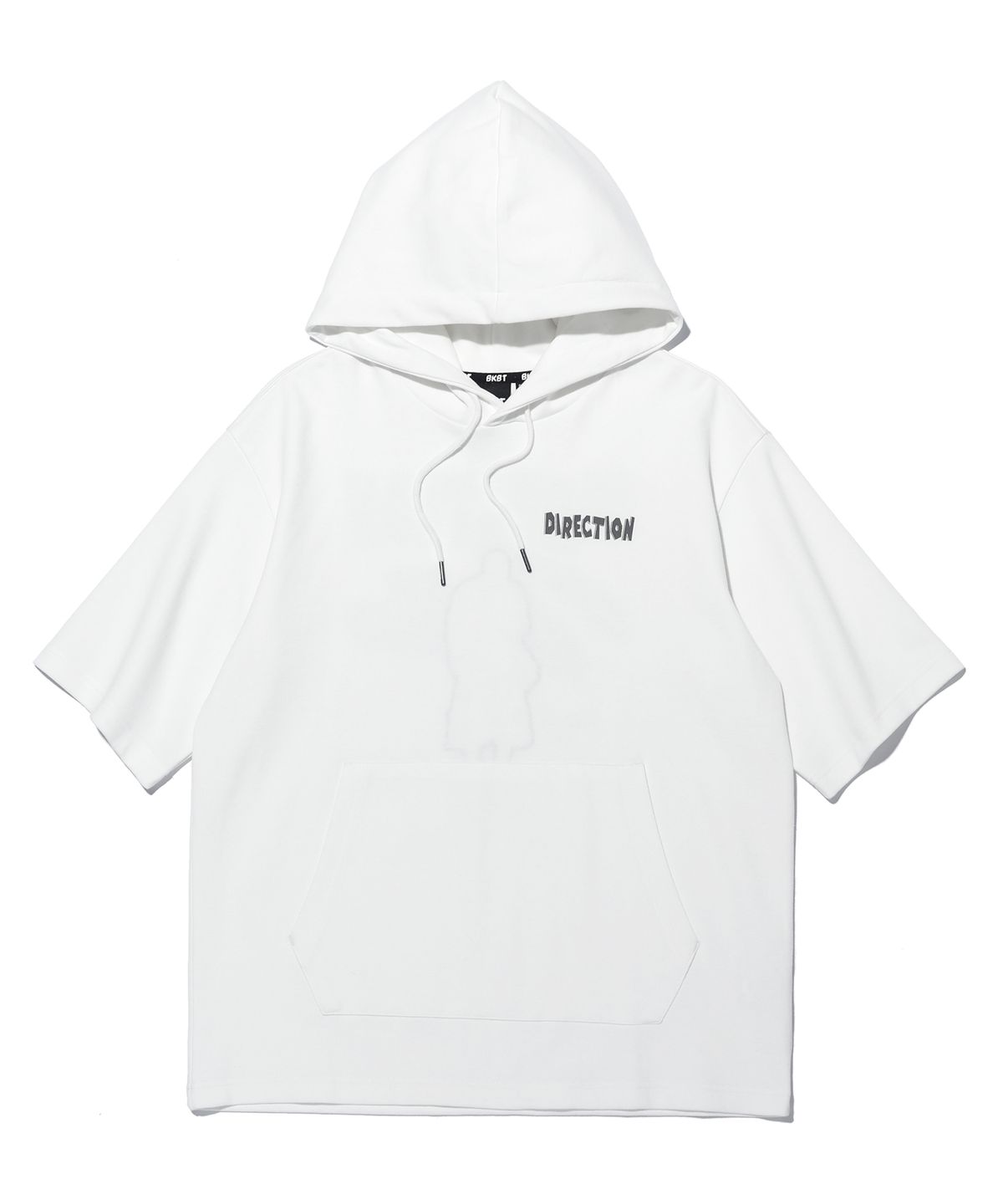 벙커버스터(BUNKERBUSTER) 디렉션 백 프린팅 반팔 후디 MQ2TU240_OFF WHITE