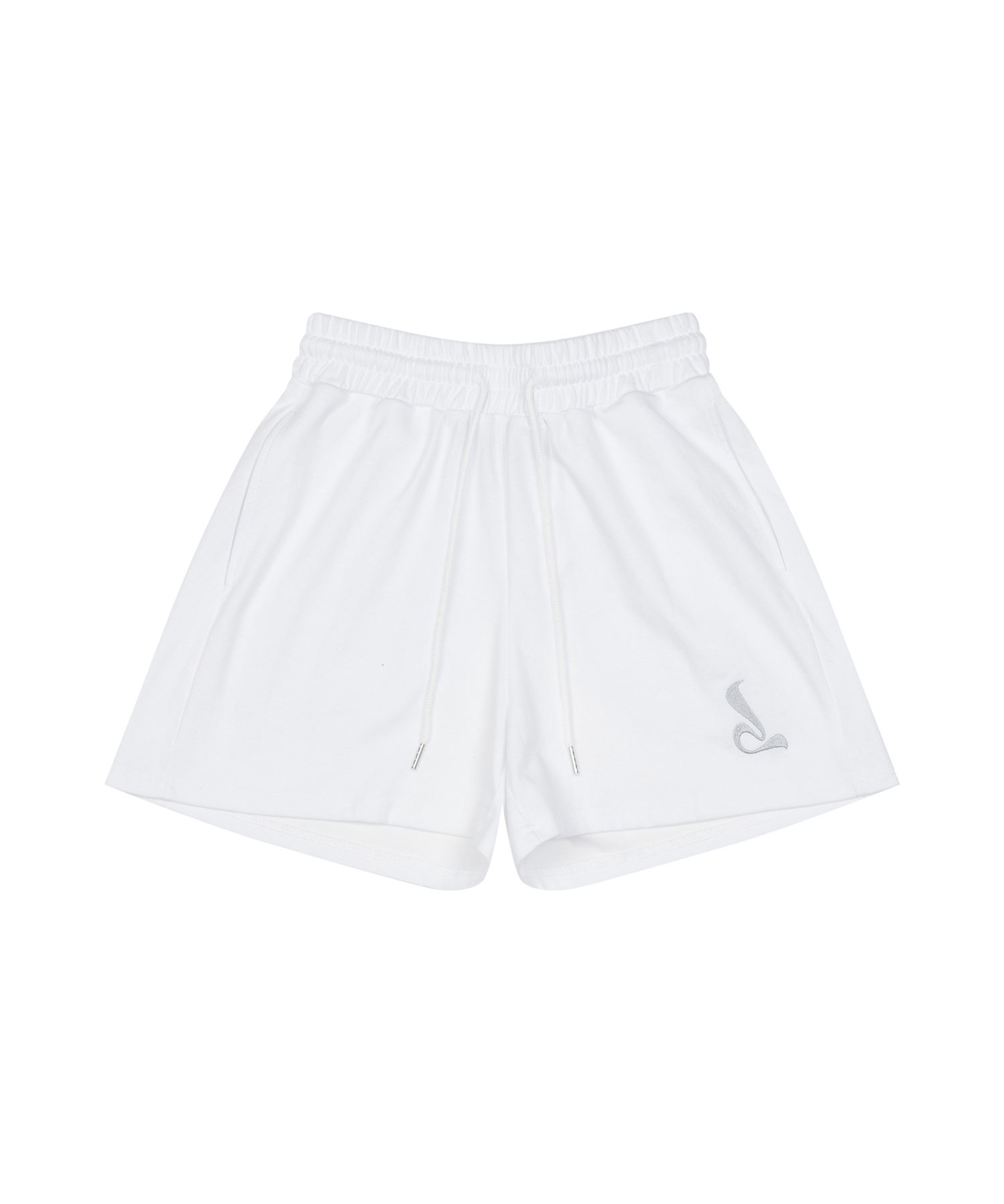 MUSINSA | LUV IS TRUE CURVED L SET PANTS(WHITE)